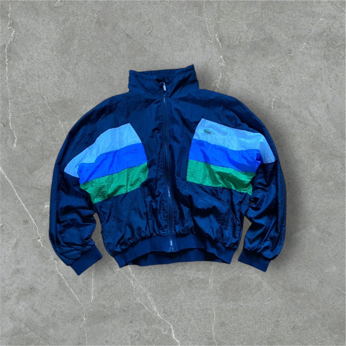 Vintage Lacoste Bomber Jacke Retro 90s year, licht jacke