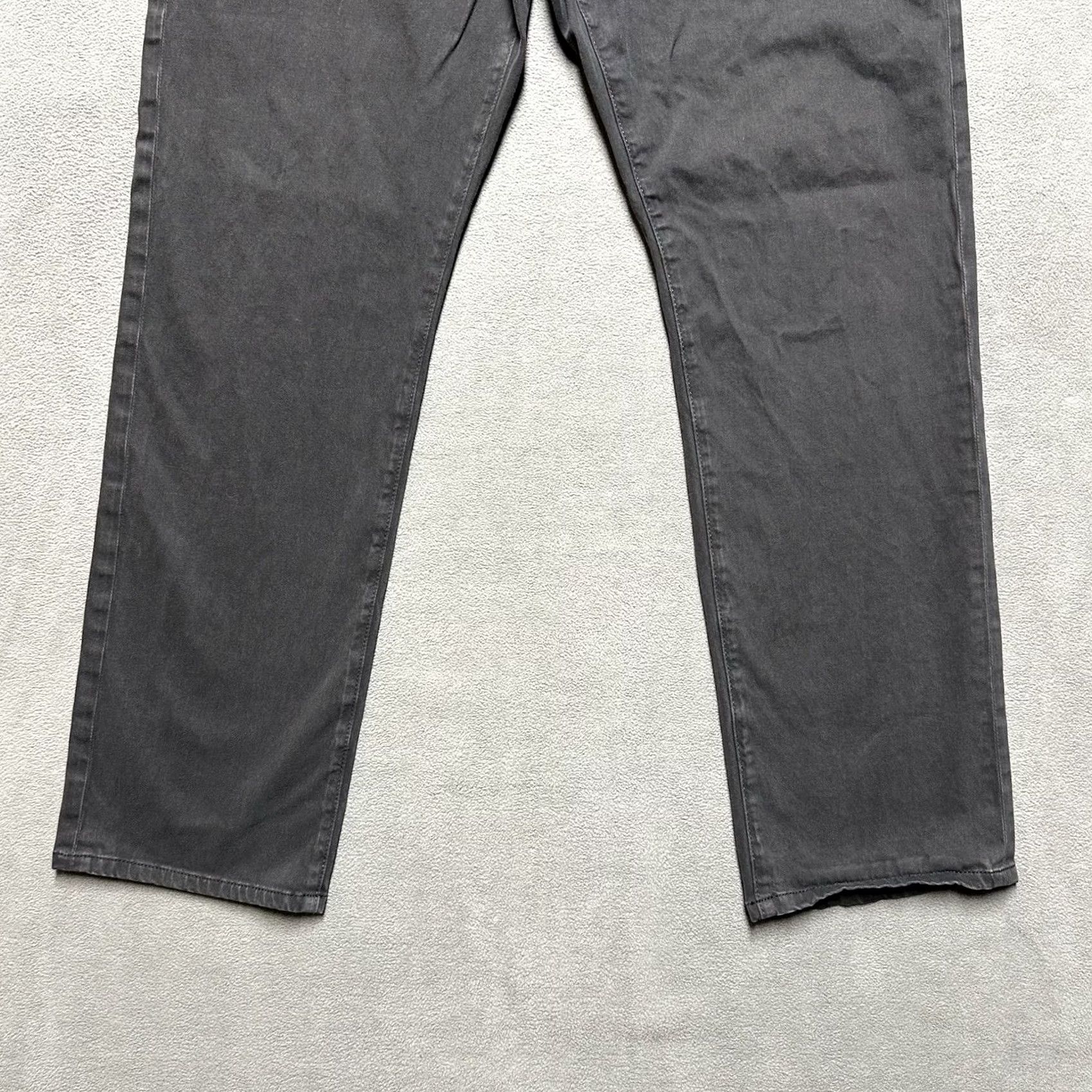 Vintage AG Adriano Goldschmied The Graduate Tailored Leg Pants Mens 34x29.5 Gray Straight 5-Pocket Chino Block Size US 33 - 5 Thumbnail
