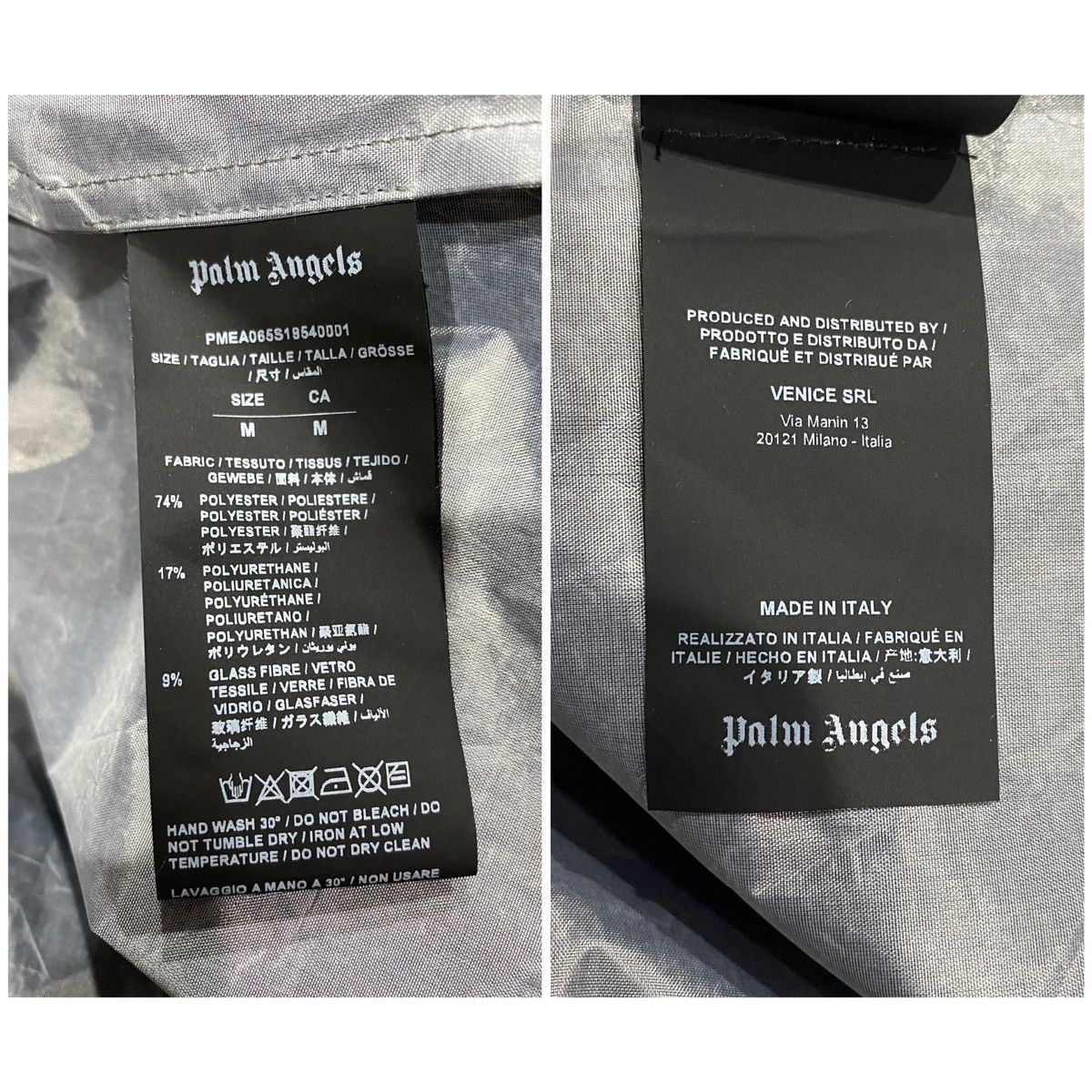 Palm Angels Rare Big Logo PALM ANGELS Long Jacket Button Shiny (M) Size US M / EU 48-50 / 2 - 18 Thumbnail