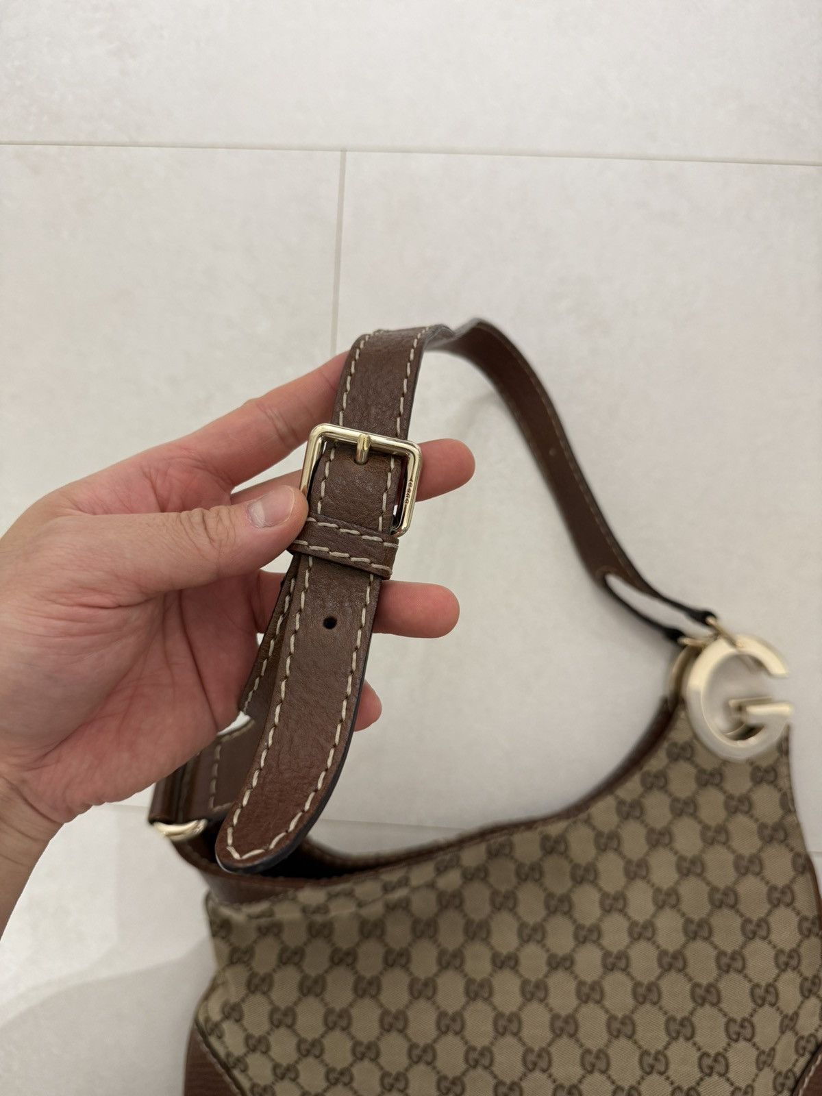 Gucci Gucci GG Canvas Charlotte Medium Shoulder Bags Size ONE SIZE - 7 Thumbnail