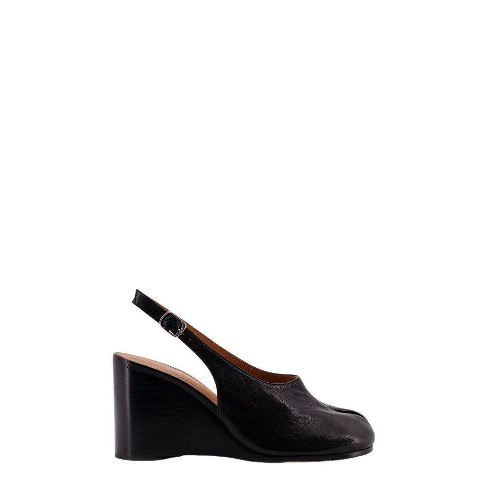 MAISON MARGIELA Tabi Black 80mm Wedge Pumps New & Authentic