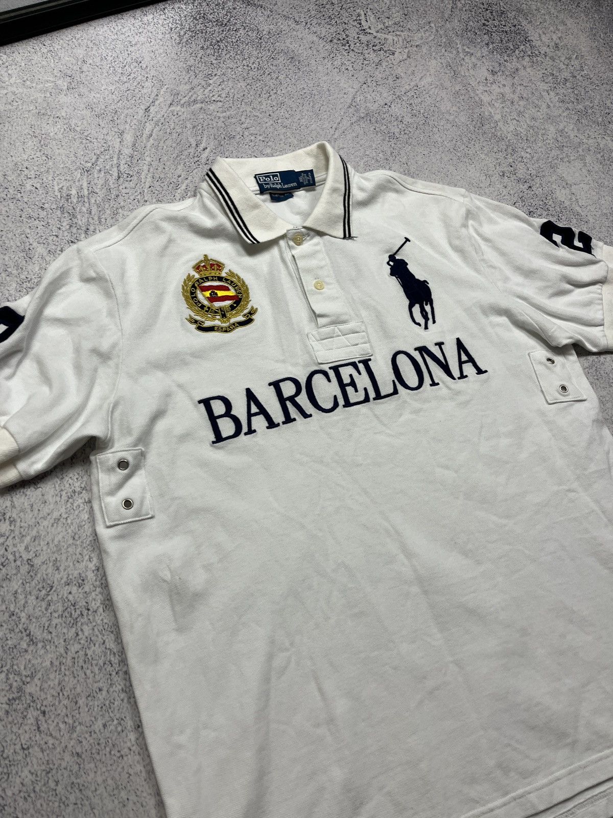 Polo Ralph Lauren Vintage Polo Ralph Lauren Barcelona Polo Shirt Chief Keef Size US L / EU 52-54 / 3 - 4 Thumbnail