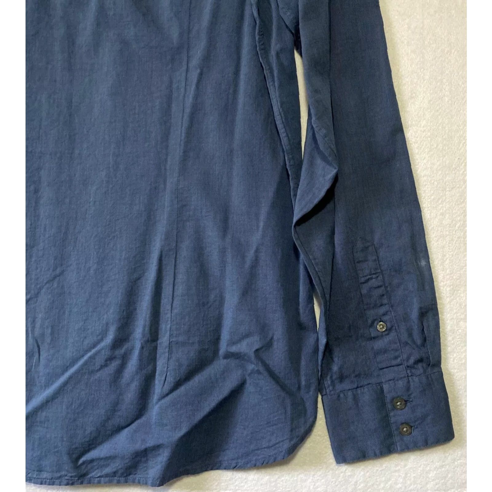 John Varvatos John Varvatos Button-Down Shirt Men XL Blue Dress Shirt Long Sleeve Casual Formal Size US XL / EU 56 / 4 - 7 Thumbnail