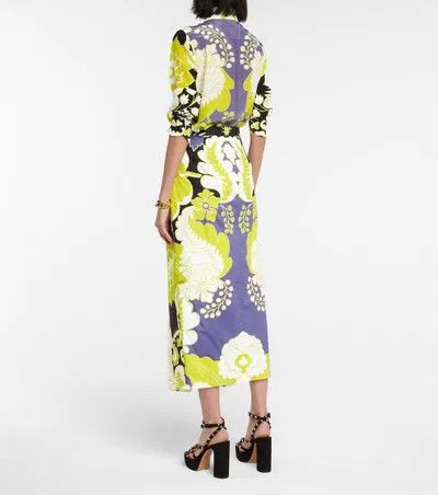 Valentino o1y0326 Midi Skirt in Multicolor Size 27" / US 4 / IT 40 - 4 Thumbnail