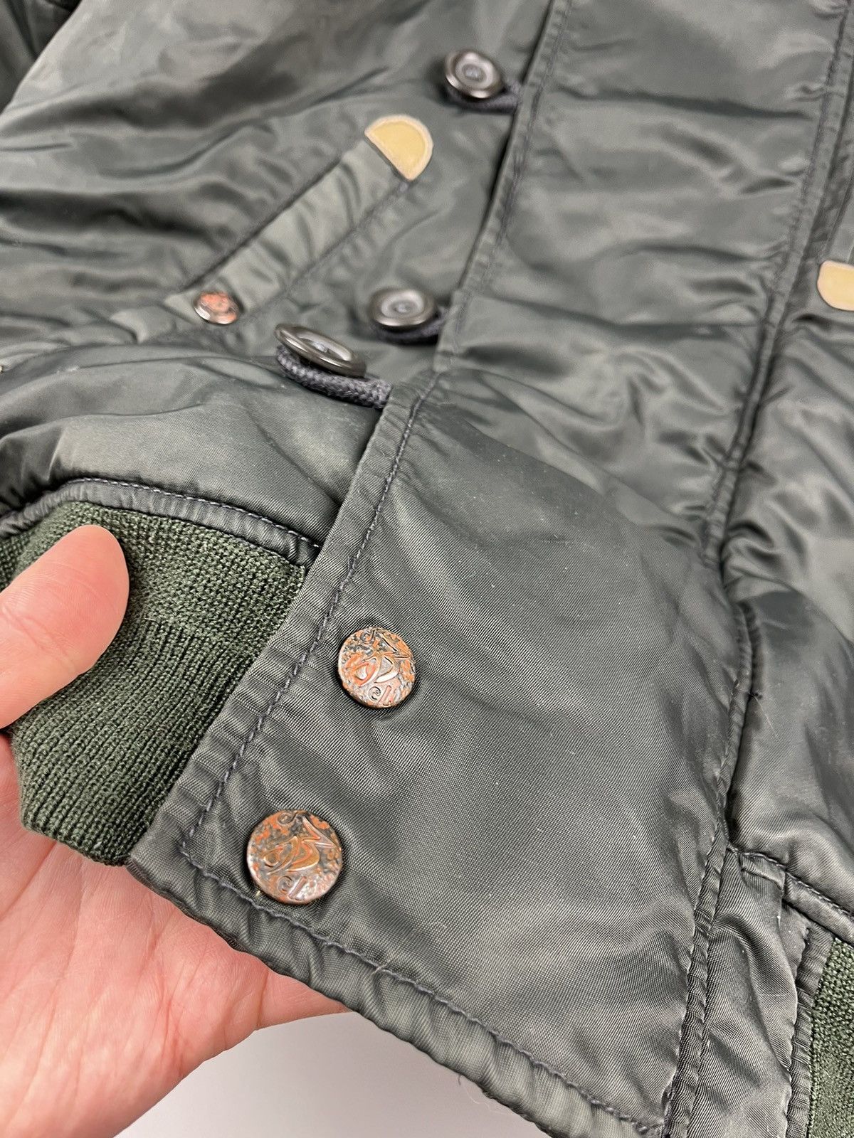 Diesel × Vintage DIESEL Vintage flight jacket thrashed faded bomber MA-1 y2k Size US M / EU 48-50 / 2 - 11 Thumbnail
