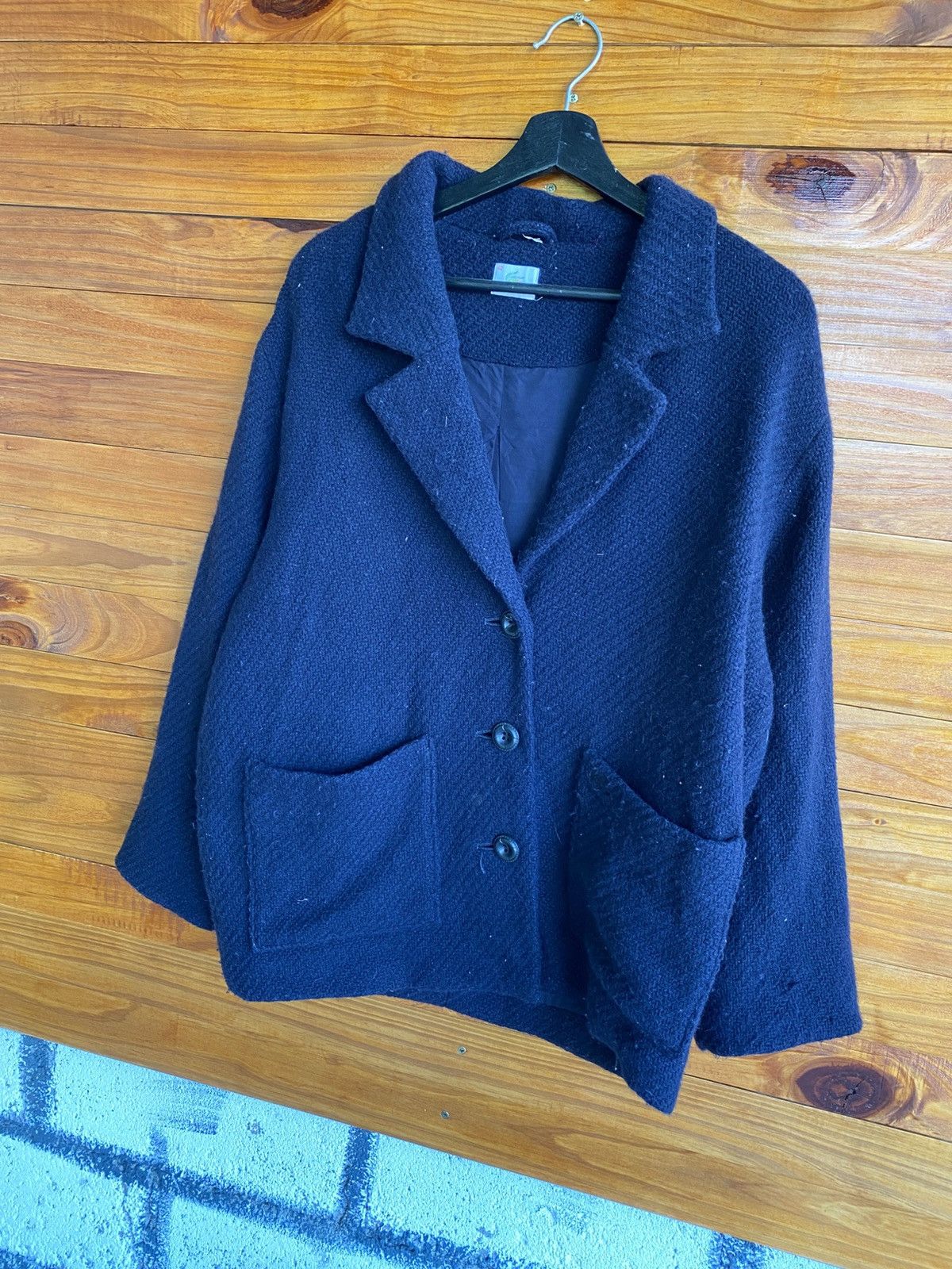 Lacoste Vintage Lacoste Black Wool Blend Tailored Jacket Made China Size L / US 10 / IT 46 - 4 Thumbnail