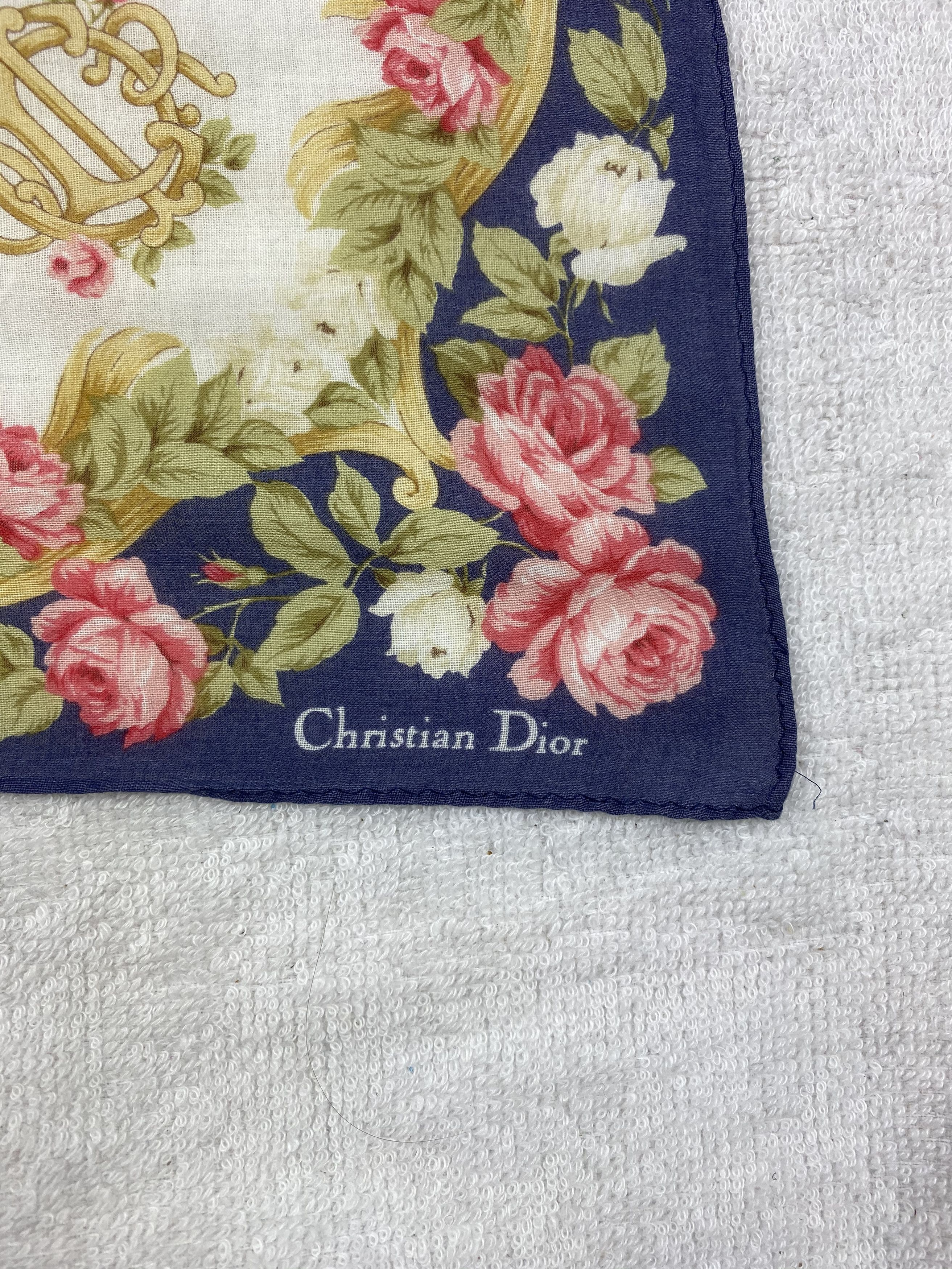 Vintage Christian DIor Handkerchief / Bandana / Neckerchief Size ONE SIZE - 5 Thumbnail