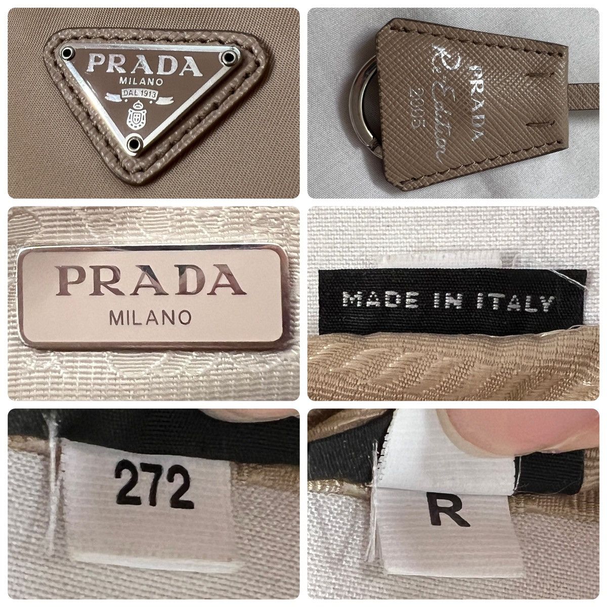 Prada Prada Reedition Re-edition 2005 Nylon Tan Shoulder Bag Purse Size ONE SIZE - 9 Thumbnail