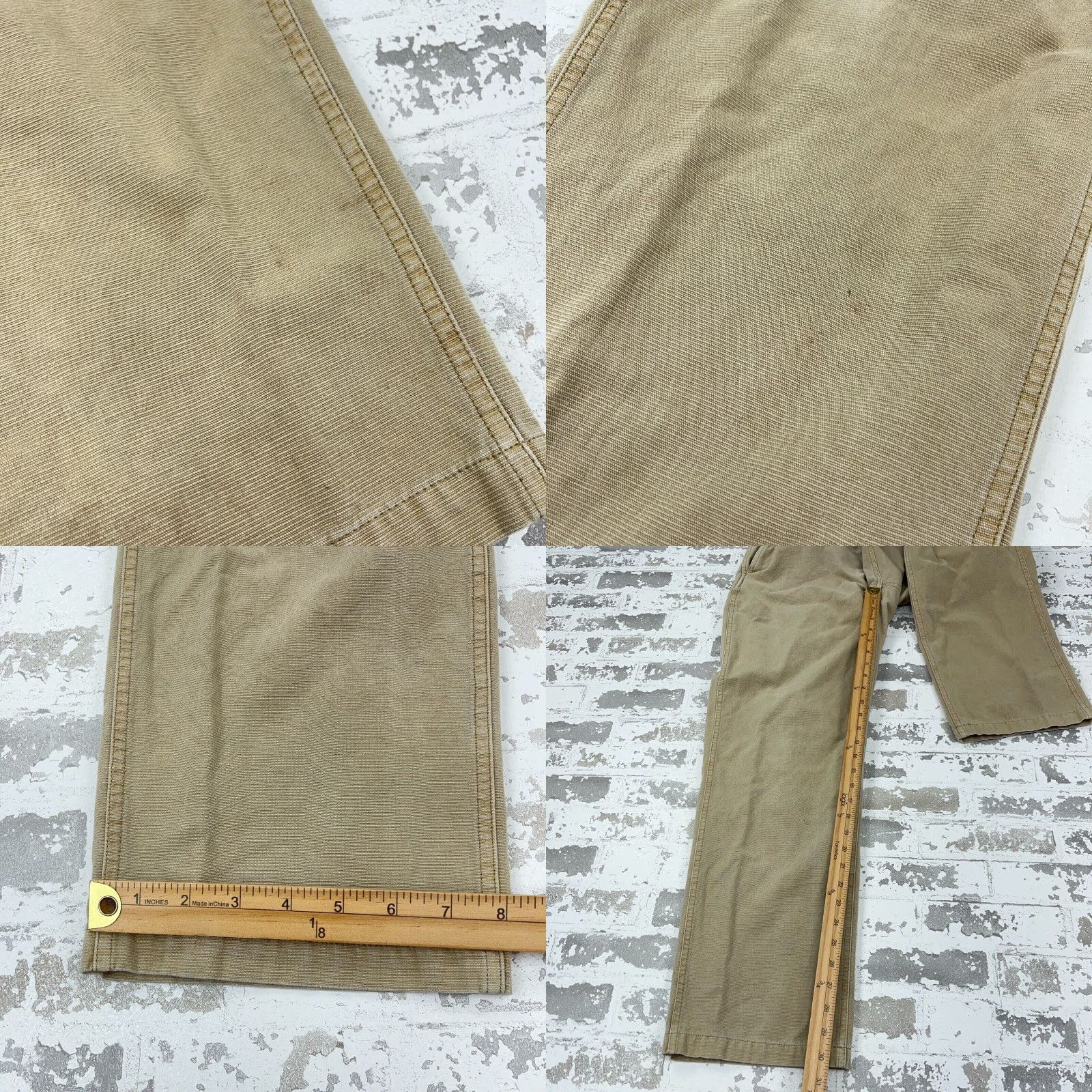 Carbon2Cobalt VINTAGE Carbon 2 Cobalt Pants Men 35x31 Khaki Canvas Outdoor Casual Workwear Size US 35 - 8 Thumbnail