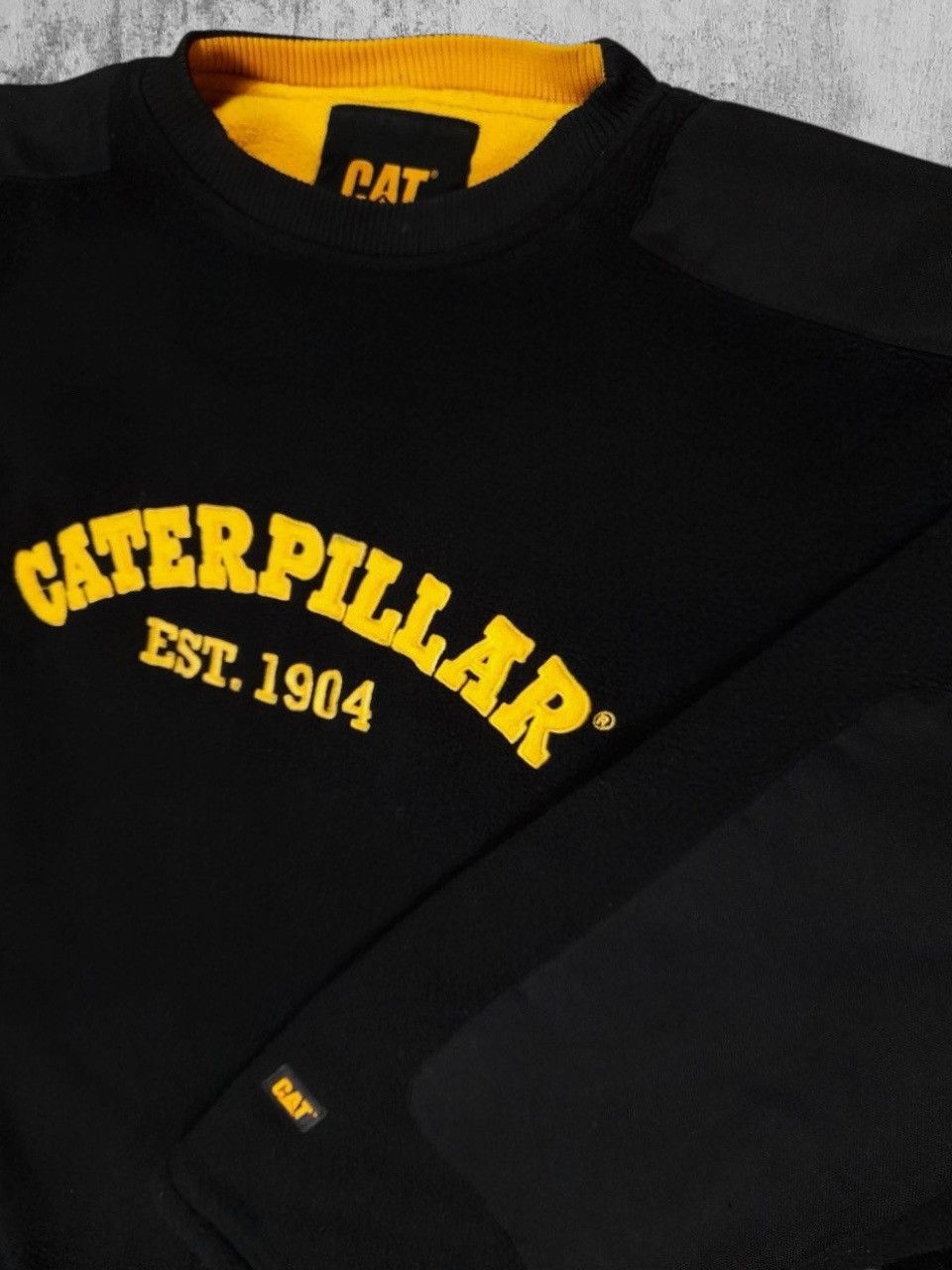 Caterpillar × Vintage CAT reversible quilted sherpa fleece sweatshirt jacket Size US L / EU 52-54 / 3 - 1 Thumbnail