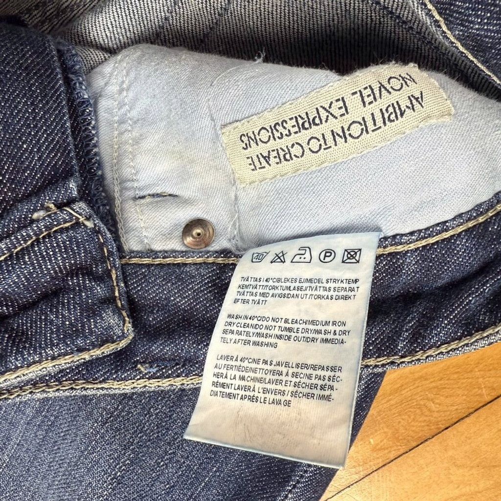 Acne Studios ACNE JEANS Hep Pure Straight Low Waist Dark Blue Jeans Sz 24 Size 42" / US 20 - 4 Thumbnail