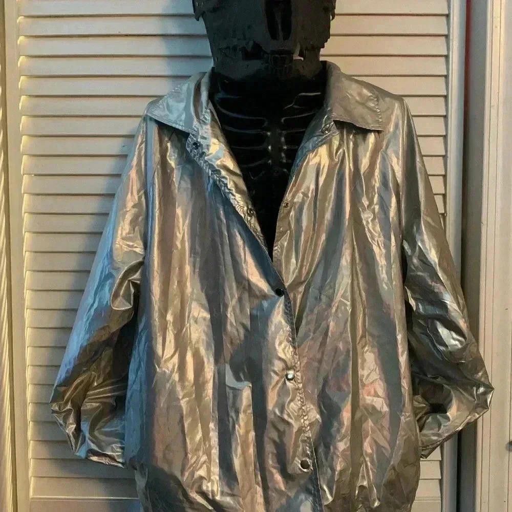 Designer Vintage Iridescent Casual Jacket Size M / US 6-8 / IT 42-44 - 5 Thumbnail