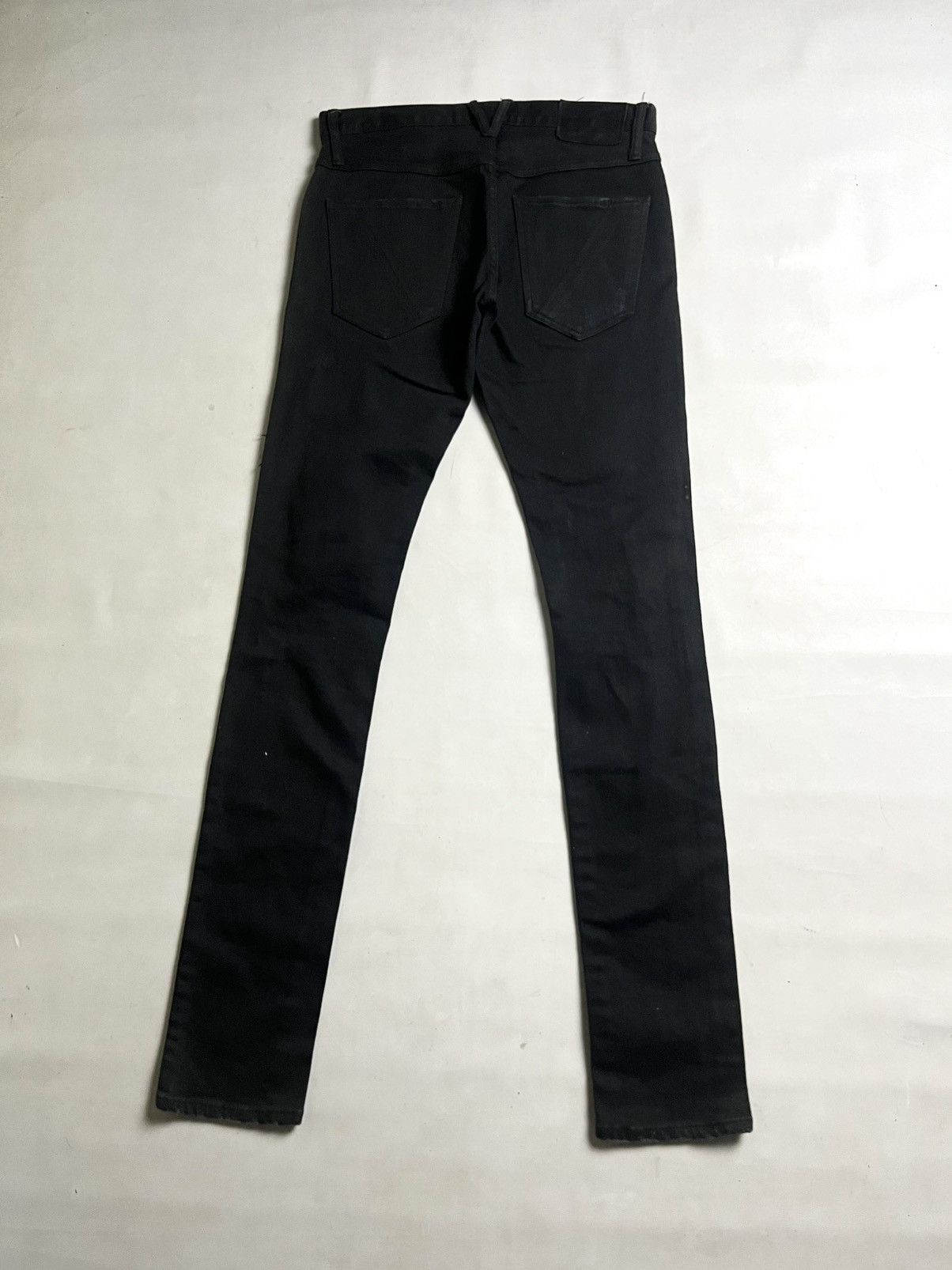 Fragment Design × Vanquish 📦HOT📦Vanquish distress denim full black / vkei / biker style Size US 28 / EU 44 - 5 Thumbnail