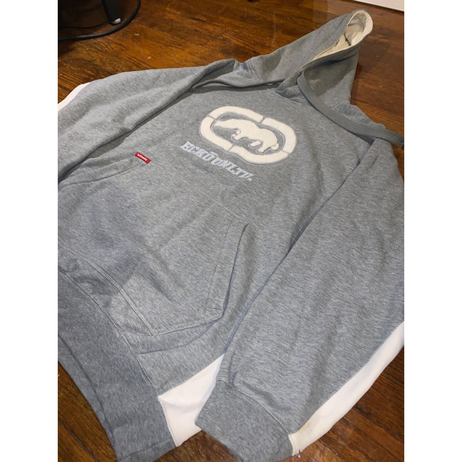 Ecko Unltd. Ecko Unltd Grey Hoodie XL Y2K Streetwear Size US XL / EU 56 / 4 - 2 Thumbnail
