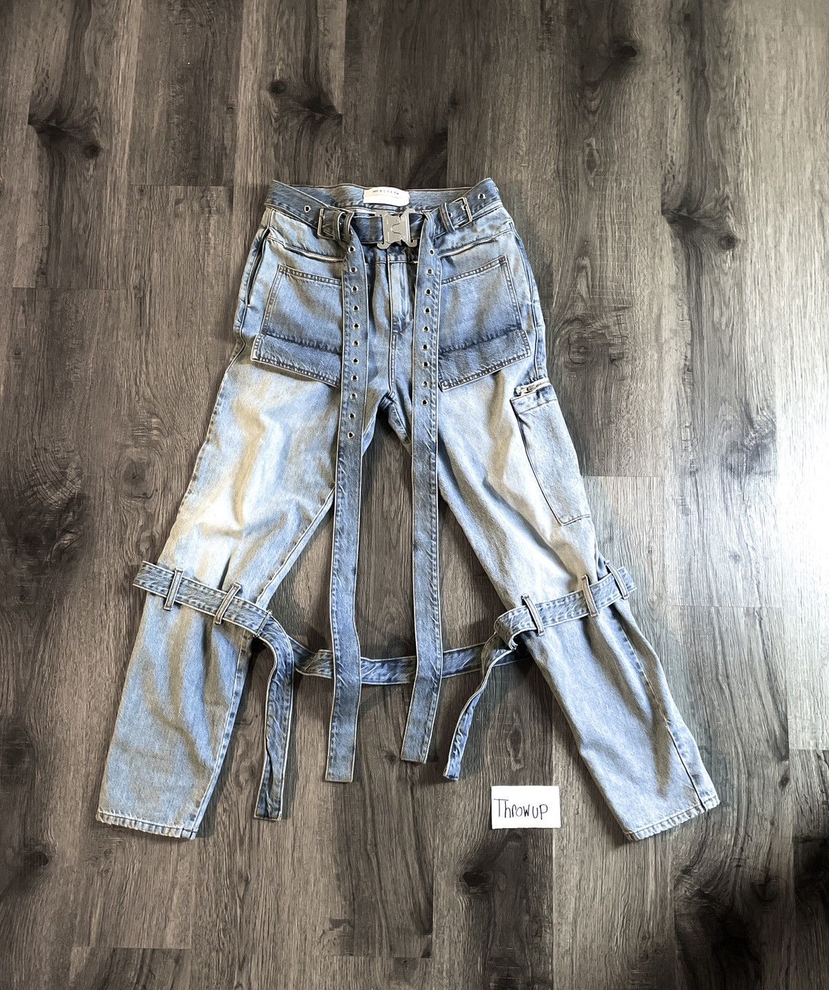 image of 1017 Alyx 9Sm Punk Pant / Buckle Denim in Blue, Men's (Size 32)
