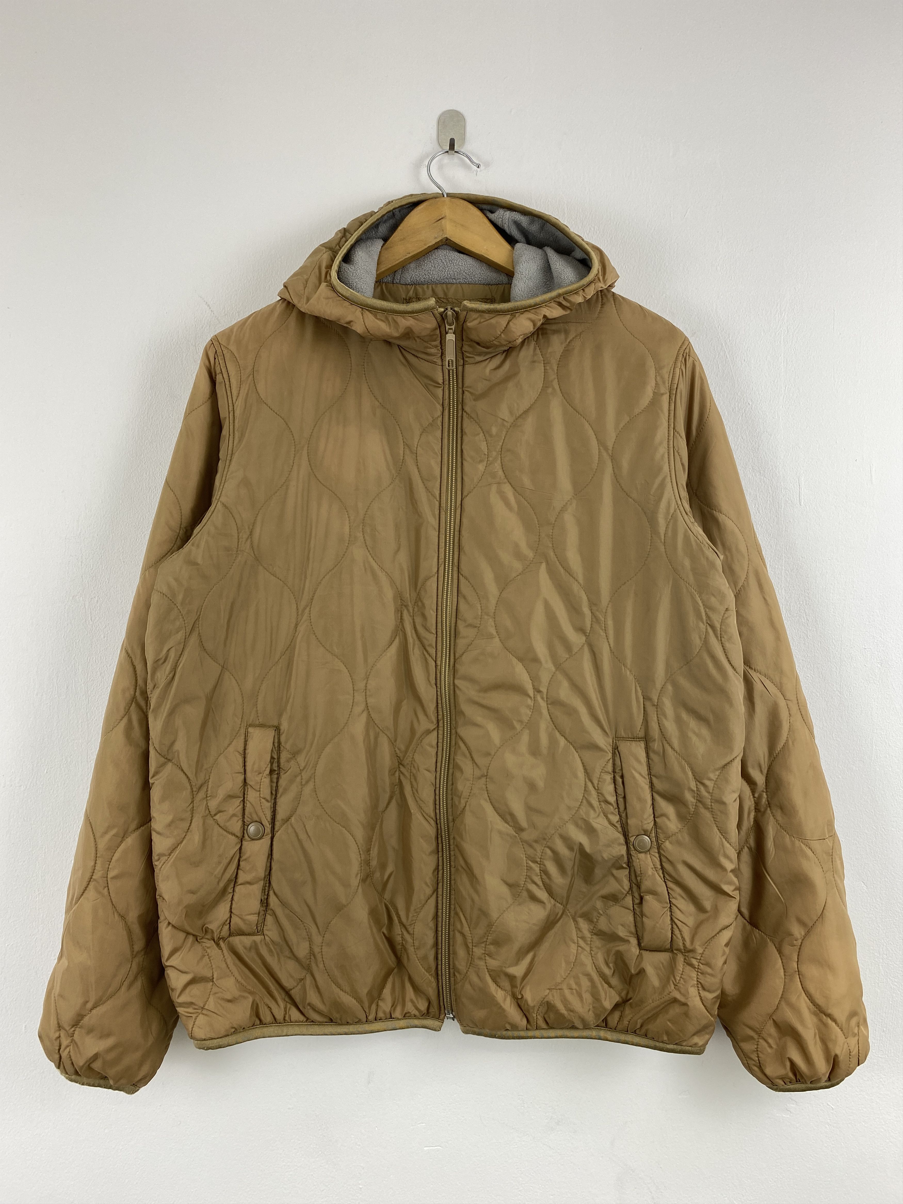 Uniqlo Vintage Uniqlo Zipper Ups Puffer Jacket Brown JA0123 Size US L / EU 52-54 / 3 - 1 Thumbnail
