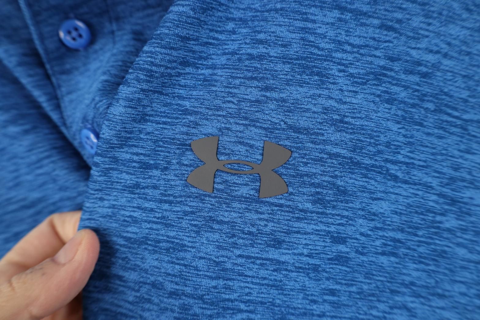 Under Armour Under Armour Tech Knit Collard Golf Polo Shirt Heather Blue Size US XL / EU 56 / 4 - 4 Thumbnail