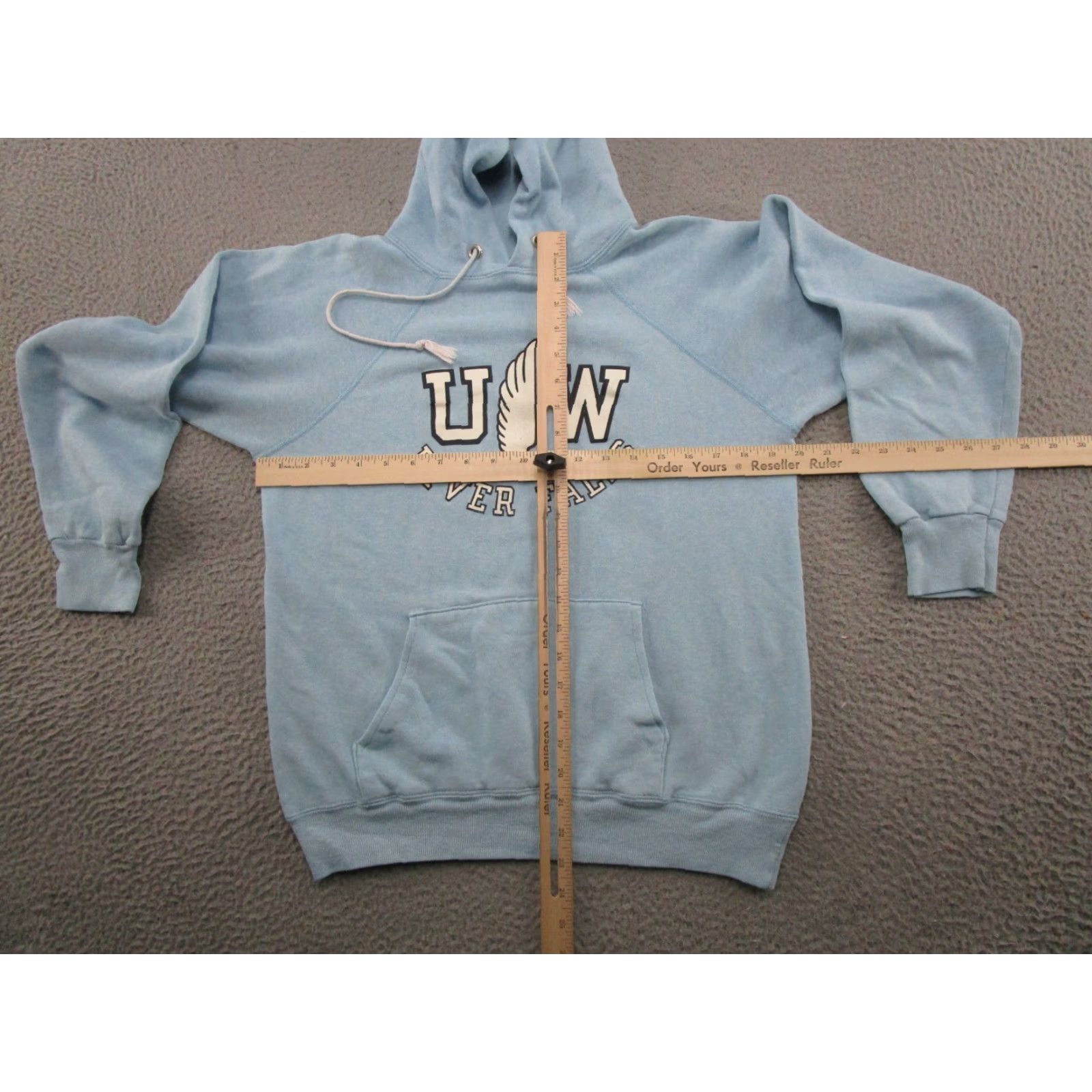 Champion VINTAGE Champion Hoodie Mens Shirt 80s University Blue River Falls Size M Size US M / EU 48-50 / 2 - 4 Thumbnail