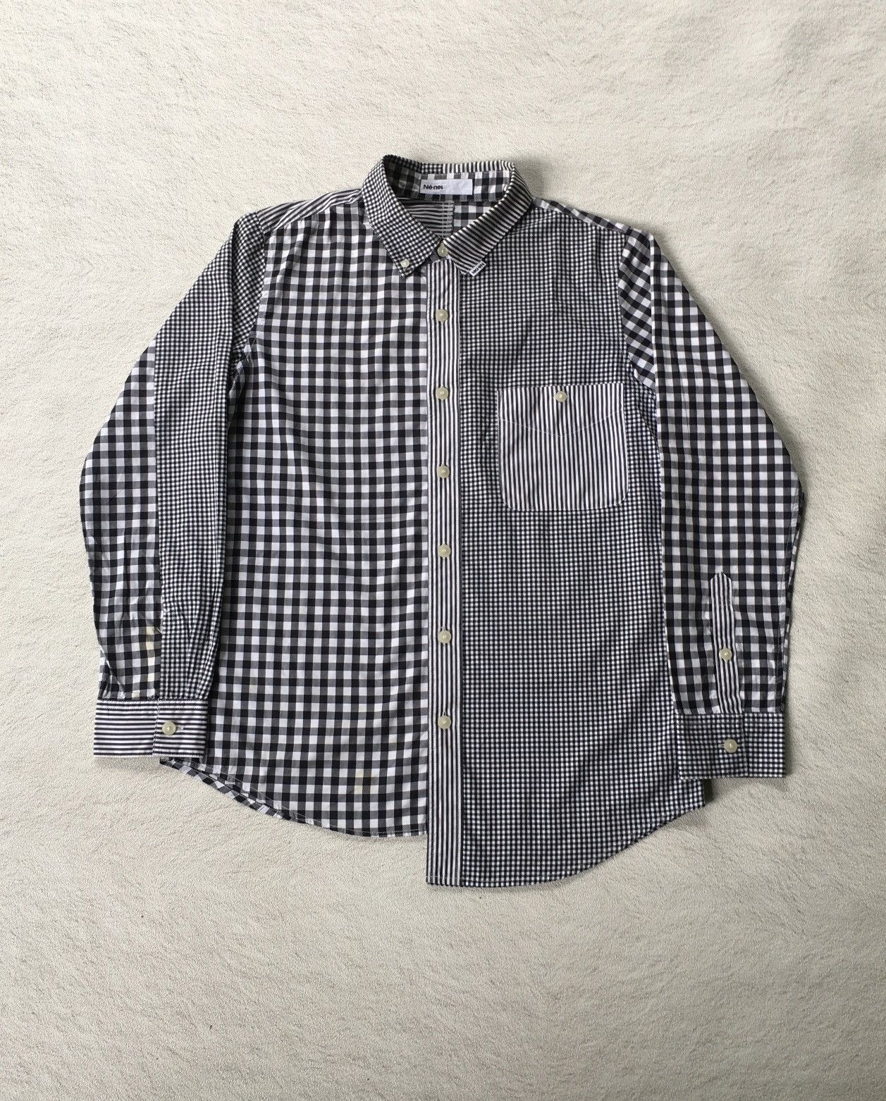 Issey Miyake Ne•net Assymetric Button shirt