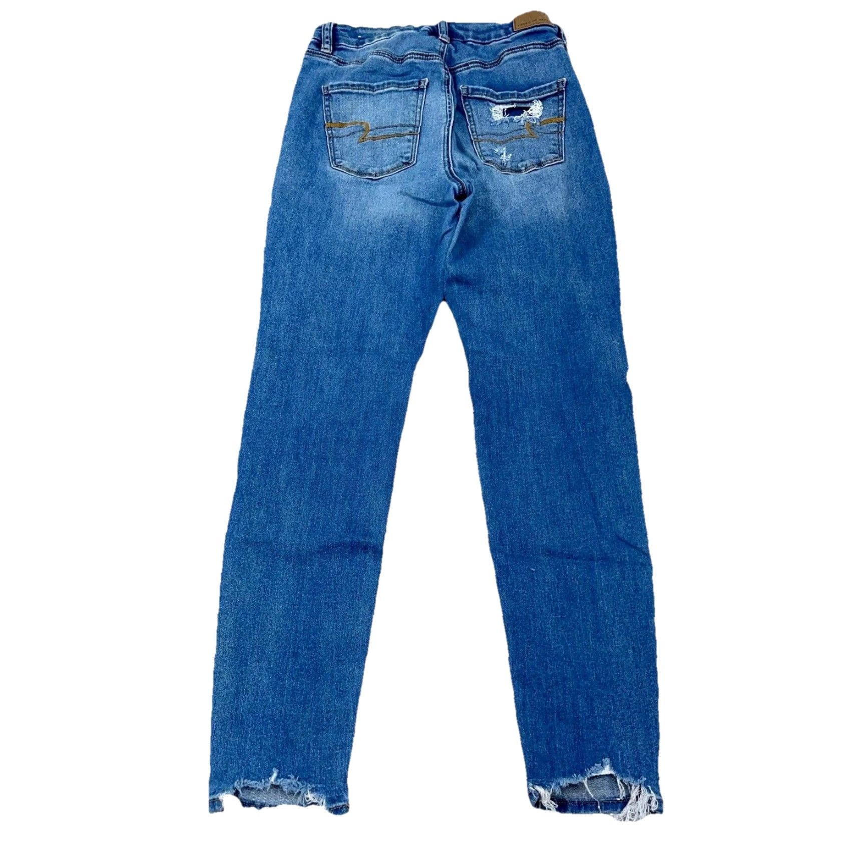 American Eagle Outfitters American Eagle Outfitters Jeans Women 4 Curvy High Rise Jegging Denim Pants Blue 5-Pocket Comfort Distressed Stretch Modern Classic Festival Womens Size 27" / US 4 / IT 40 - 2 Thumbnail