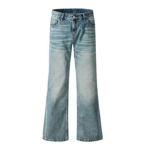 Jean American distressed washed hiphop tie-dyed flared jeans Size US 32 / EU 48 - 1 Thumbnail