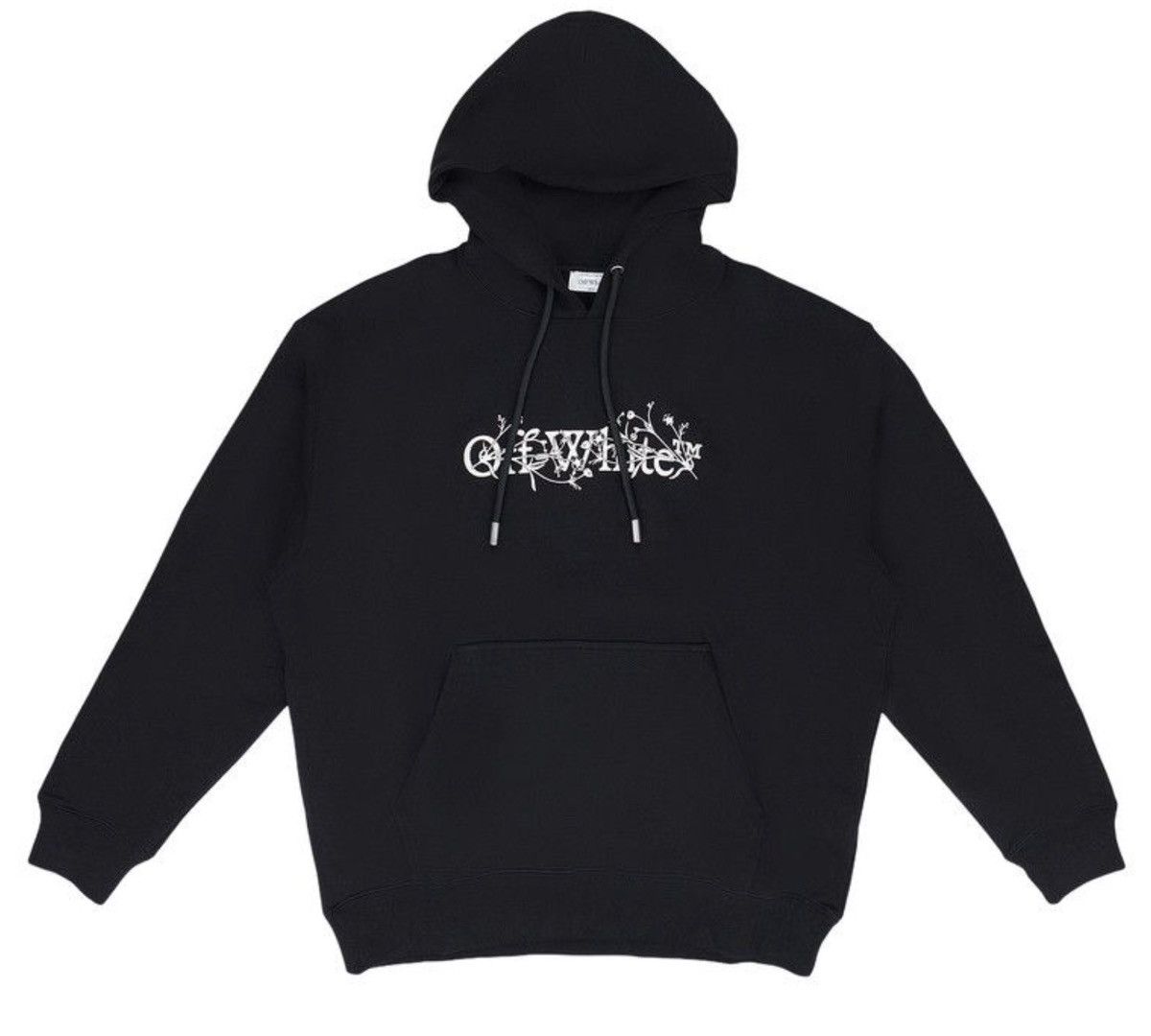 Off-White Off-white flowers bookish logo hoodie black OW Virgil Abloh Size US L / EU 52-54 / 3 - 1 Thumbnail