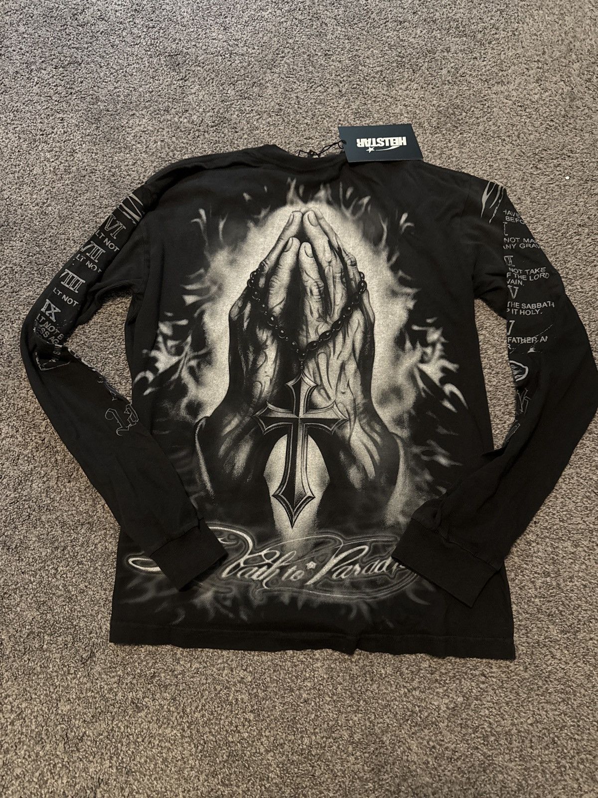 HELLSTAR ⛽️Hellstar Grail alert - Laugh Now Cry Later L/S Medium🔥 Size US M / EU 48-50 / 2 - 2 Thumbnail