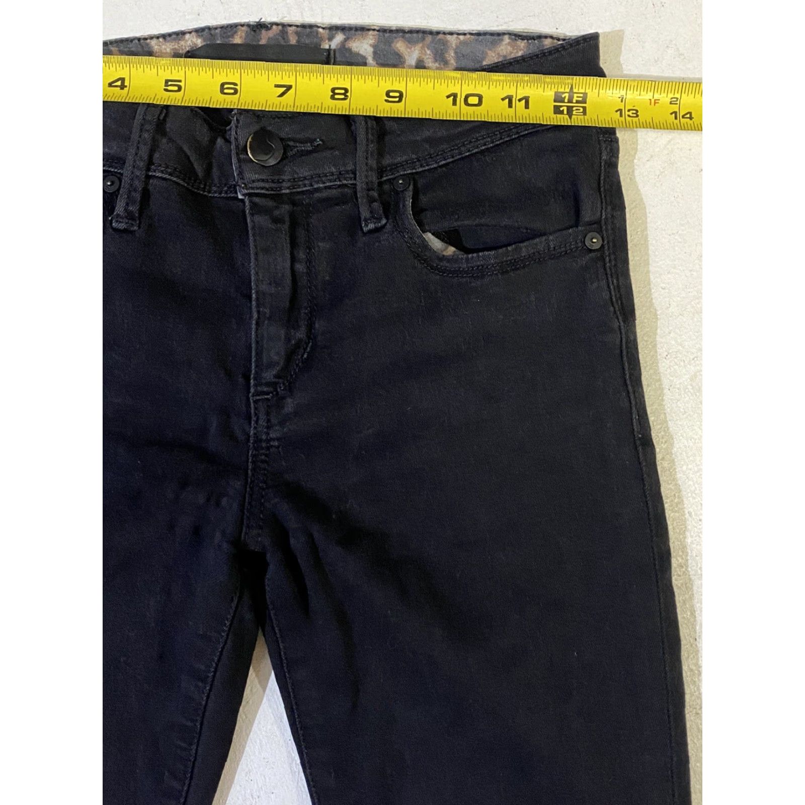 Vintage VINTAGE JOE'S Flawless The Finn Mid-Rise Ankle Skinny Jeans Black 25 Womens Jeans Skinny Ankle Black Waist 25 User Reference Size 42" / US 20 - 3 Thumbnail