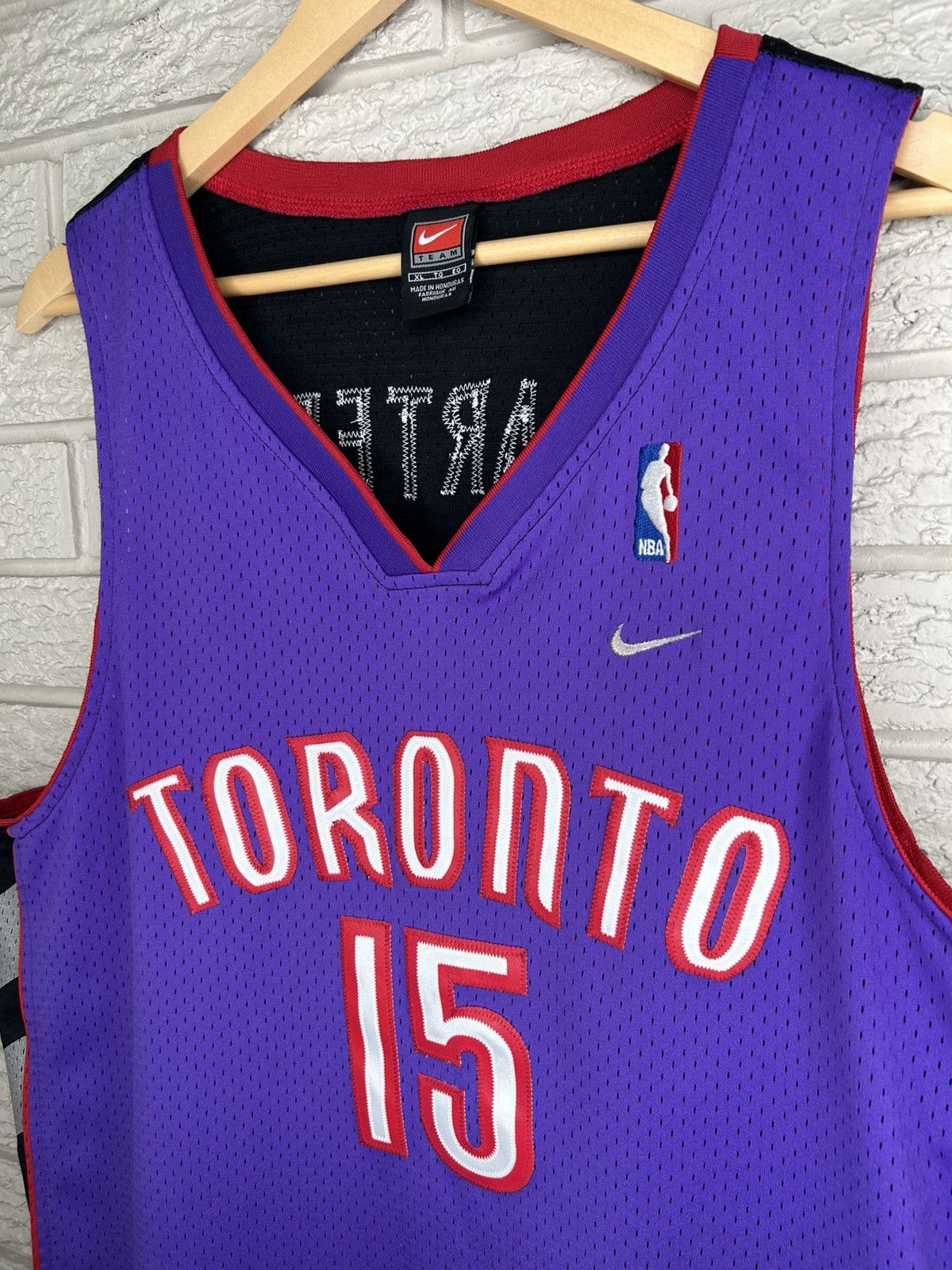 Nike Vintage 90s Nike Toronto Raptors Vince Carter Jersey Size US XL / EU 56 / 4 - 4 Thumbnail