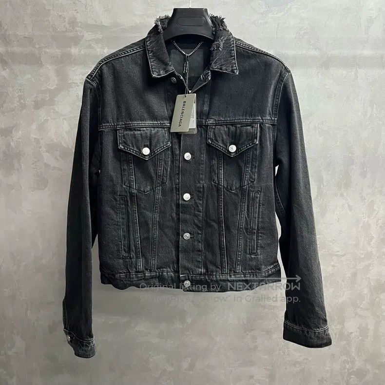 Balenciaga Balenciaga Classic black pattern embroidery single-breaste Size US M / EU 48-50 / 2 - 2 Thumbnail