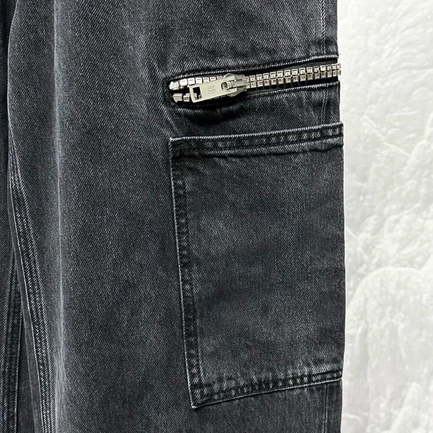 Givenchy new givenchy logo zip denim pants size 29 Size US 29 - 4 Thumbnail