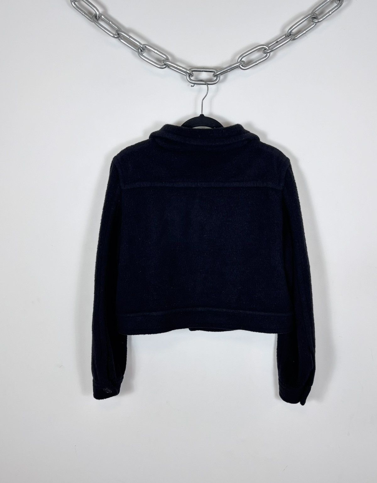 Dsquared2 Vintage Dsquared2 Unisex Black Short Wool Bomber Jacket Size US M / EU 48-50 / 2 - 17 Thumbnail