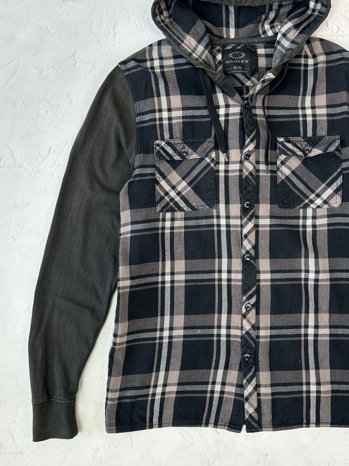 Oakley Vintage Oakley Check Hooded Flaneel Shirt Size US M / EU 48-50 / 2 - 4 Thumbnail