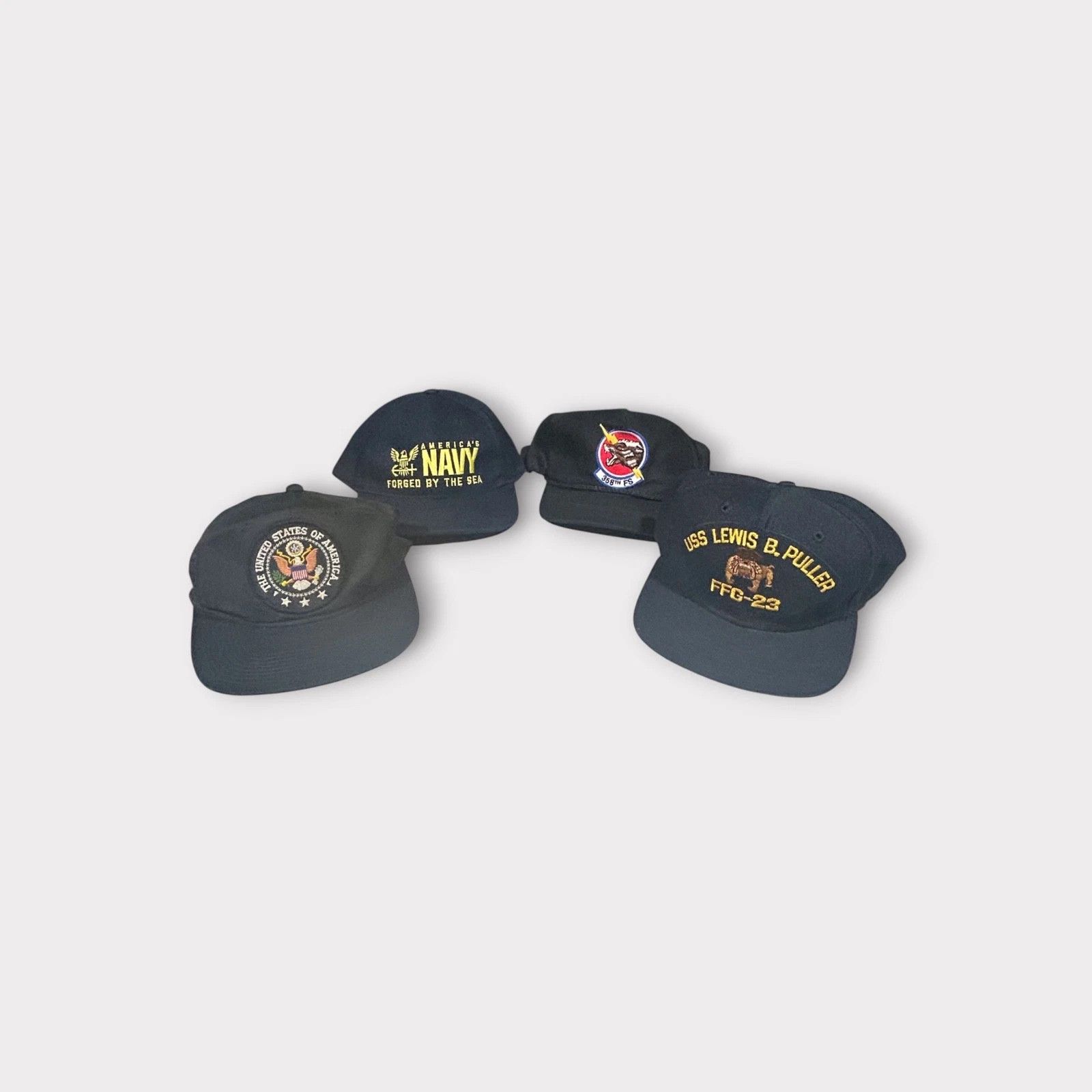 Hat Club Lot of 7 Army Military Camo Platoon Hat Vintage VTG Reseller Size ONE SIZE - 2 Thumbnail