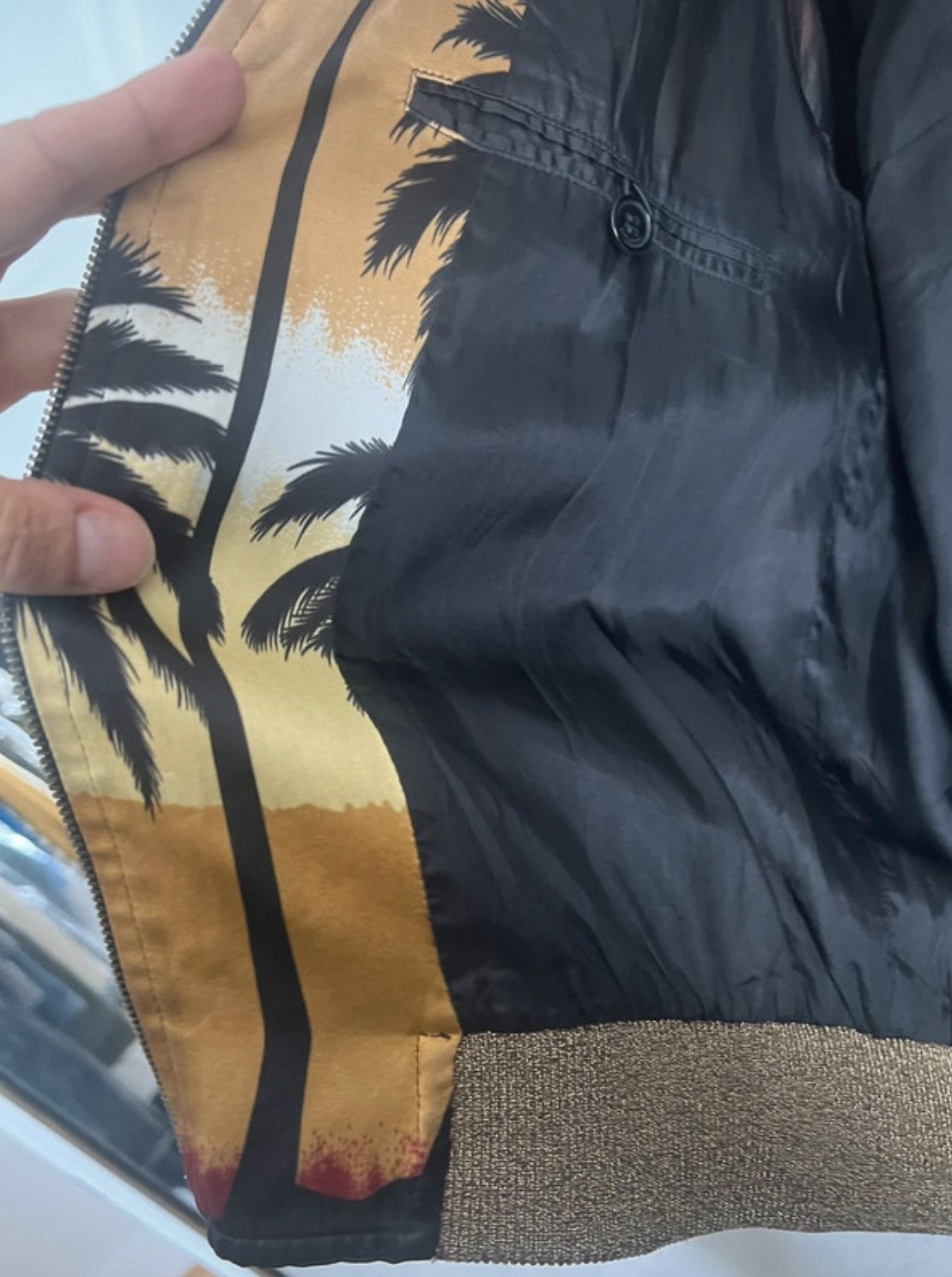 Saint Laurent Paris Saint Laurent palms silk bomber jacket Size S / US 4 / IT 40 - 11 Thumbnail