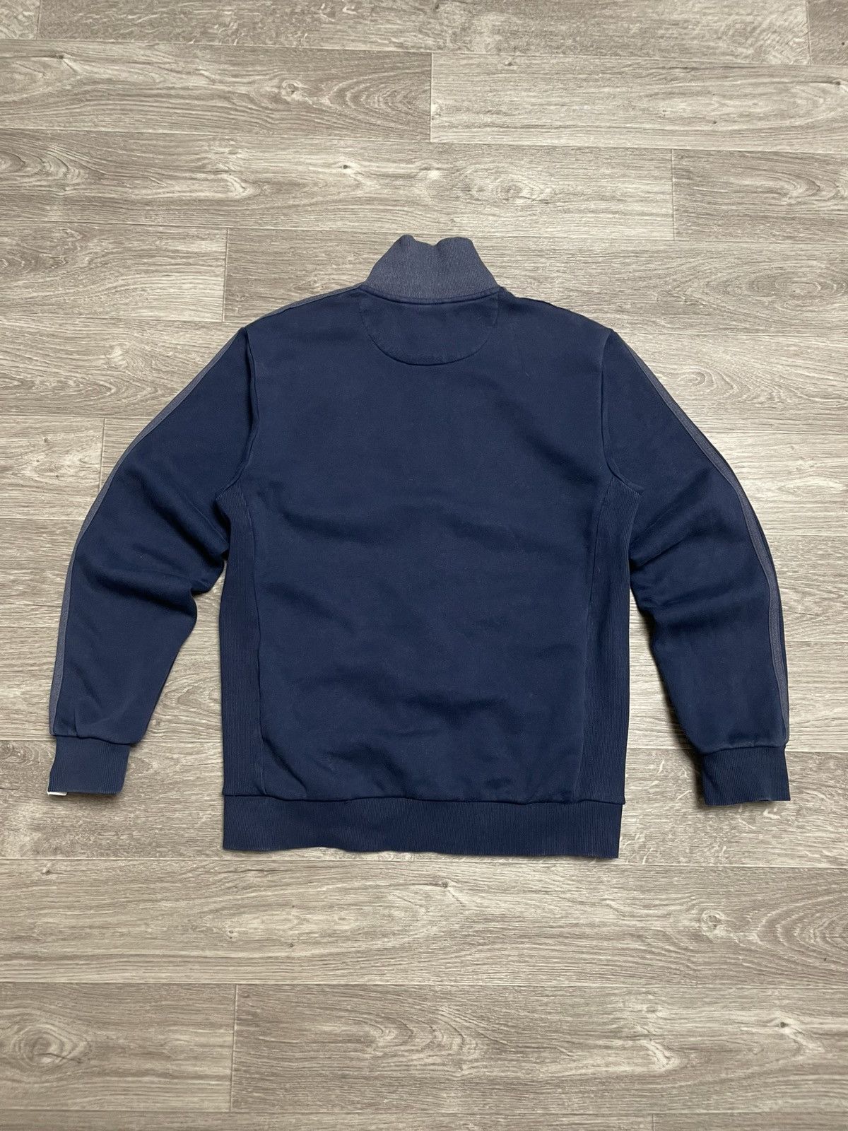 Adidas Vintage Adidas 3-Stripe Cotton Track Jacket Navy Blue Y2K Size US S / EU 44-46 / 1 - 13 Thumbnail