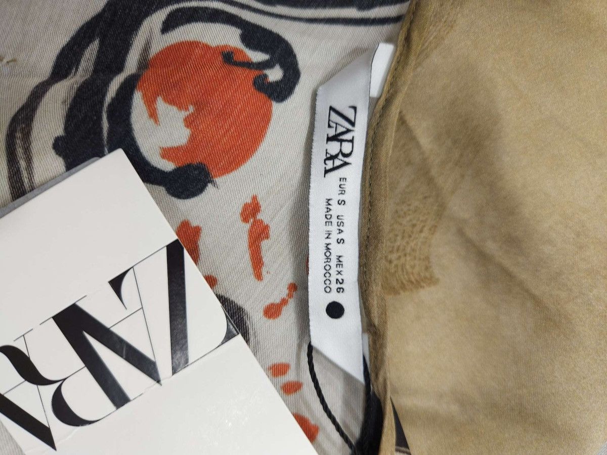 Designer × Zara Limited Edition Printed Suspender Dress By ZARA Size S / US 4 / IT 40 - 13 Thumbnail