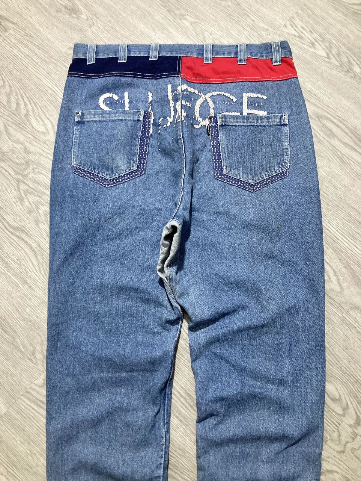 Le Grande Bleu (L.G.B.) 2000s B One Soul Japanese Double Waist Carrot Jeans Pant Lgb Size US 37 - 14 Thumbnail