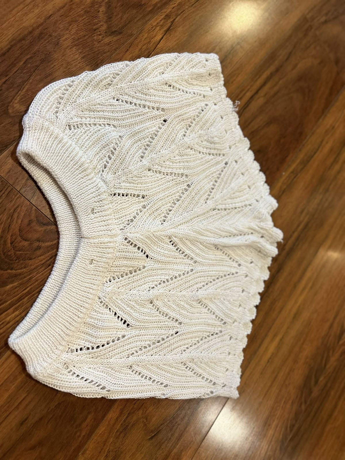Shein White Knot Beachy Quality Shorts (Brand New) Size 32" / US 10 / IT 46 - 1 Thumbnail