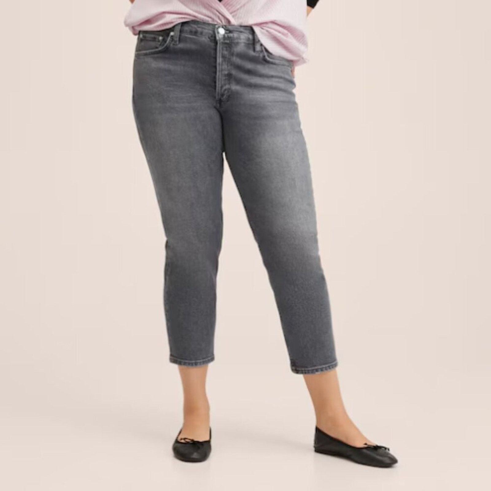 Mango Mango MNG Slim Mid-Rise Cropped Jeans NWT Plus 18 Size 40" / US 18 - 6 Thumbnail