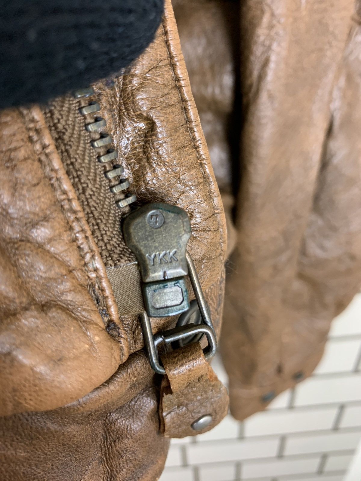 14th Addiction Vintage Japanese Brand Leather Bomber Jacket Size US L / EU 52-54 / 3 - 18 Thumbnail