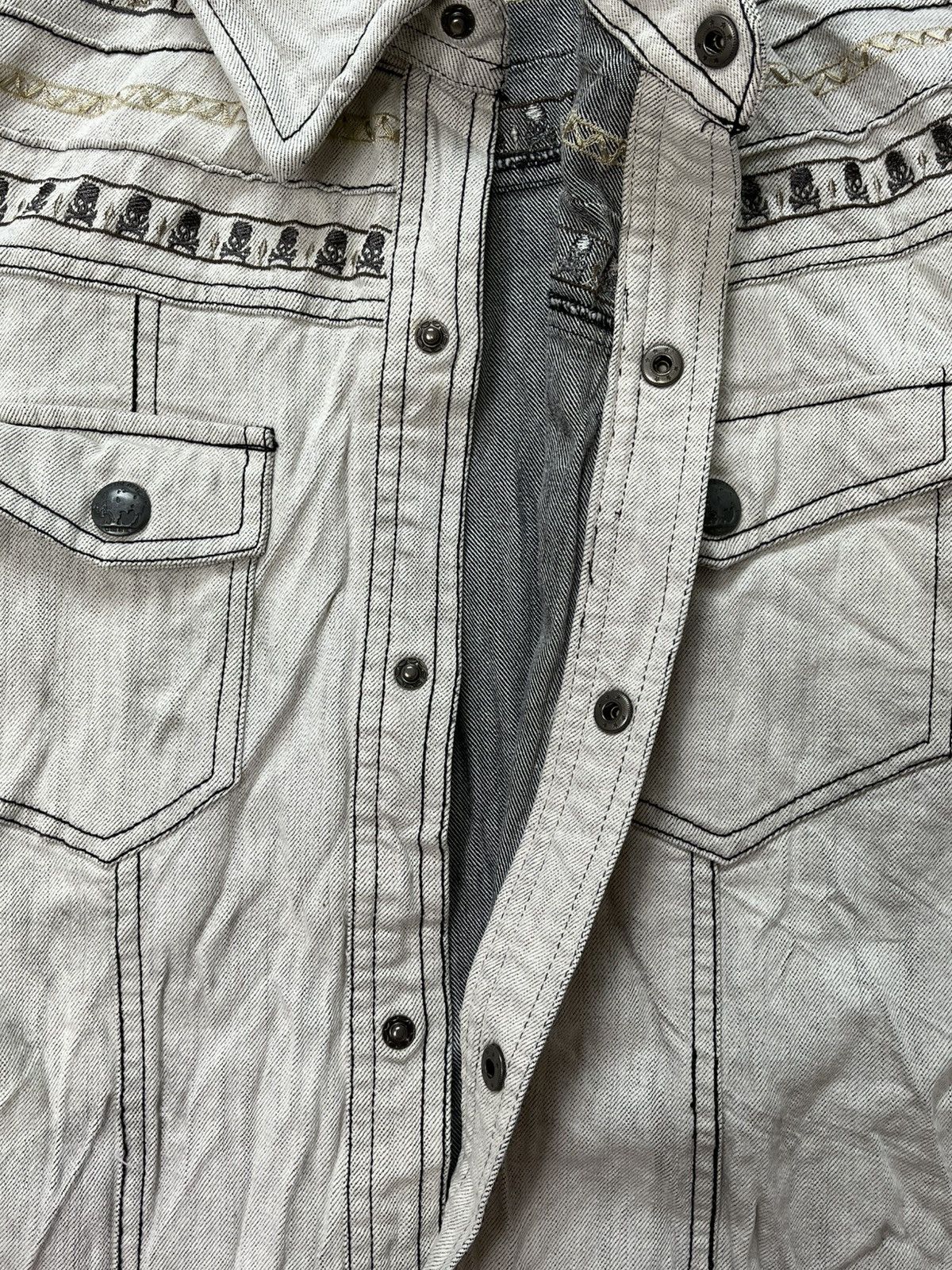 Japanese Brand In The Attic Embroidered Denim Jacket Size US XS / EU 42 / 0 - 6 Thumbnail