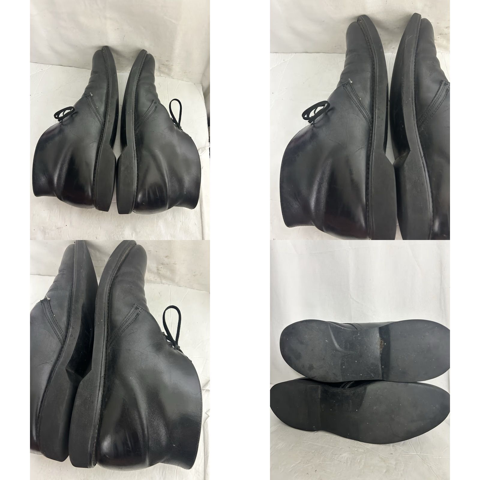 UFC VINTAGE UFCW Black Chukka Boots Leather Mens 11B Made USA Size US 11 / EU 44 - 10 Thumbnail