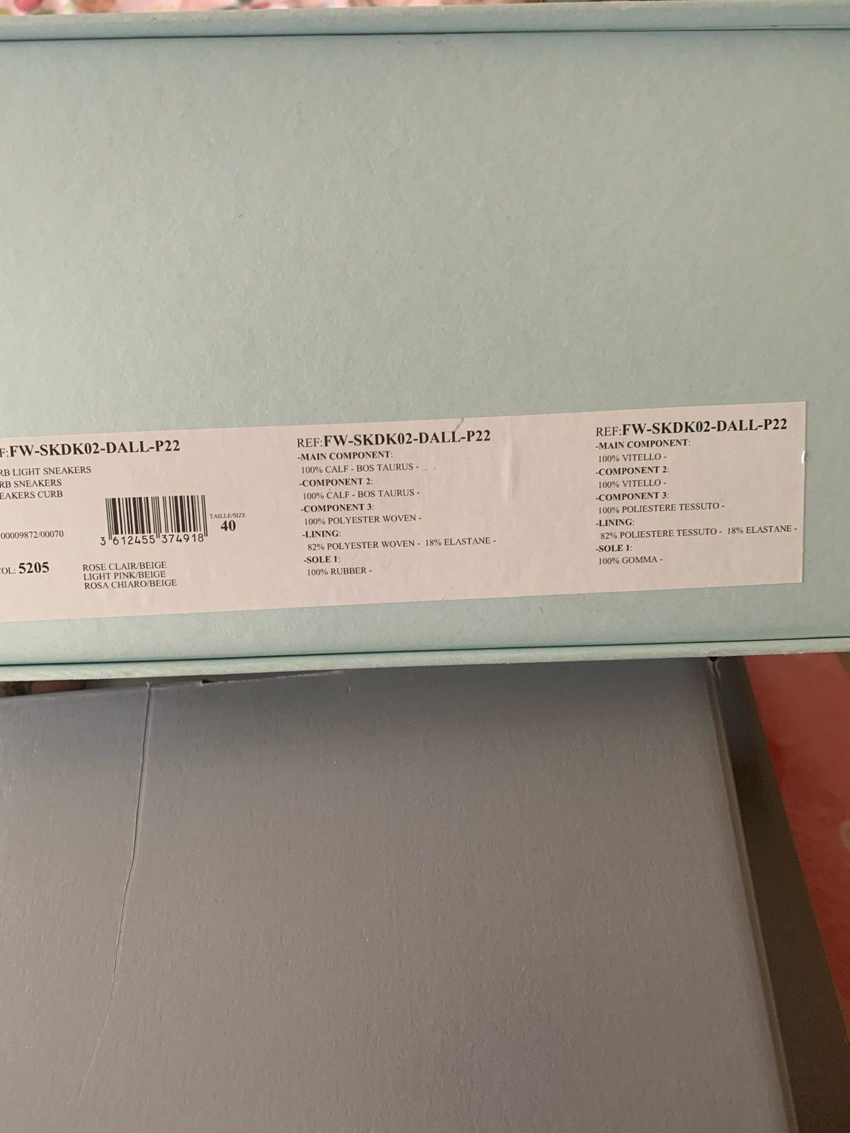 Lanvin *BRANDNEW* Lanvin White Pink turquoise Curb Sneaker Sz.40 Size US 10 / IT 40 - 6 Thumbnail