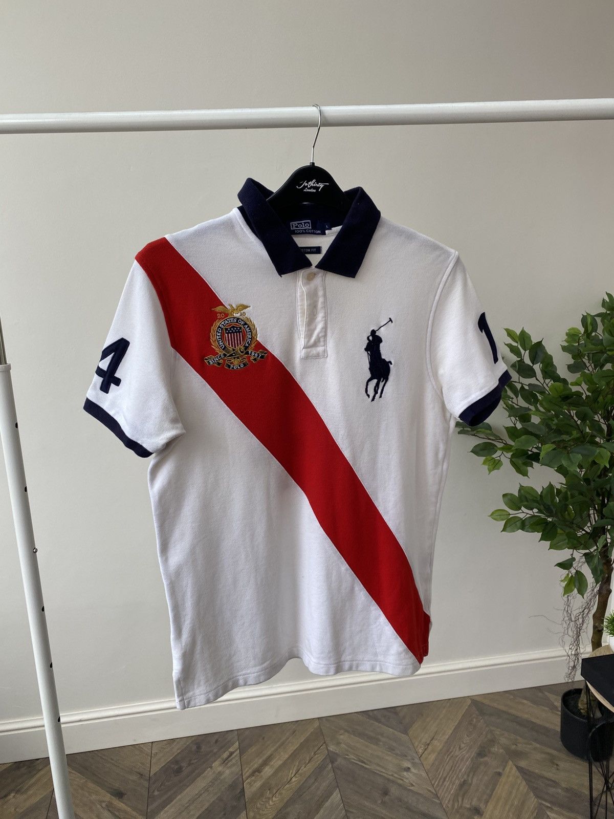Polo Ralph Lauren × Vintage Vintage Polo Ralph Lauren United States USA Polo Shirt Size US L / EU 52-54 / 3 - 3 Thumbnail