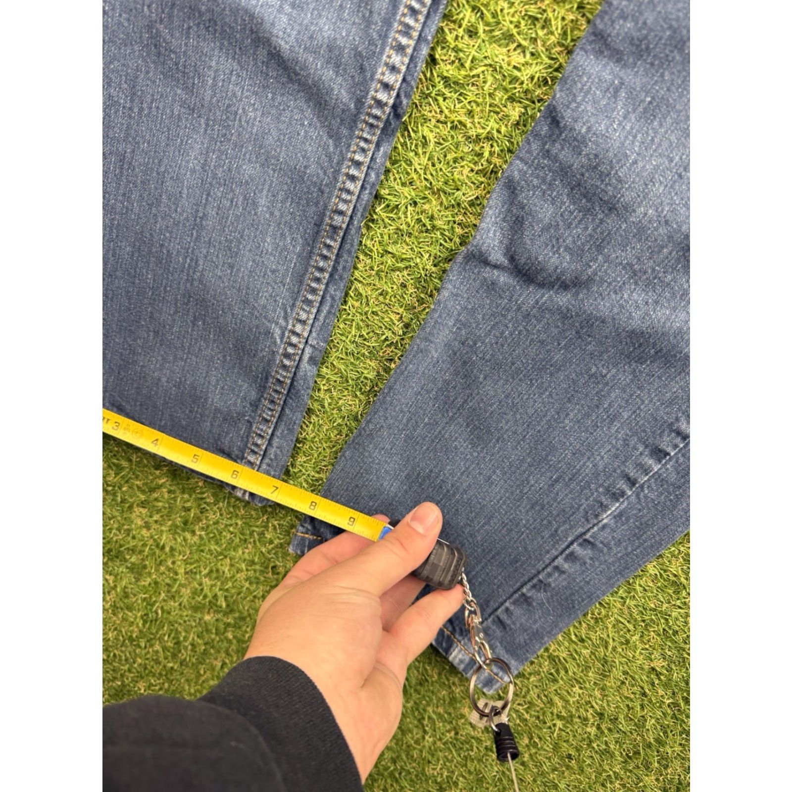 Levi's Levi's 514 Jeans Mens 32x32 Straight Regular Stretch Denim Medium Wash Blue Size US 32 / EU 48 - 4 Thumbnail