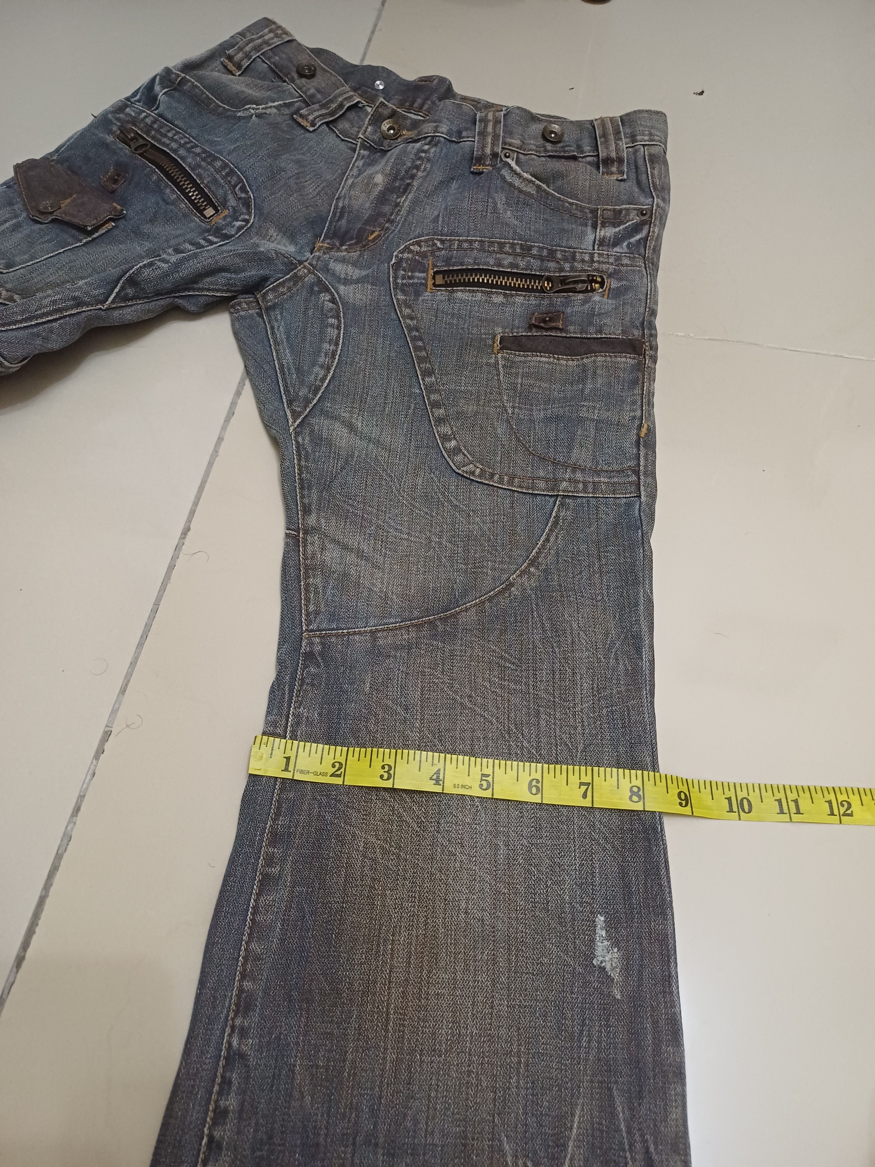 Japanese Brand × semanticdesign Crazy Vtg distressed Trash Flared Design semantic design 🔥 Size US 30 / EU 46 - 16 Thumbnail