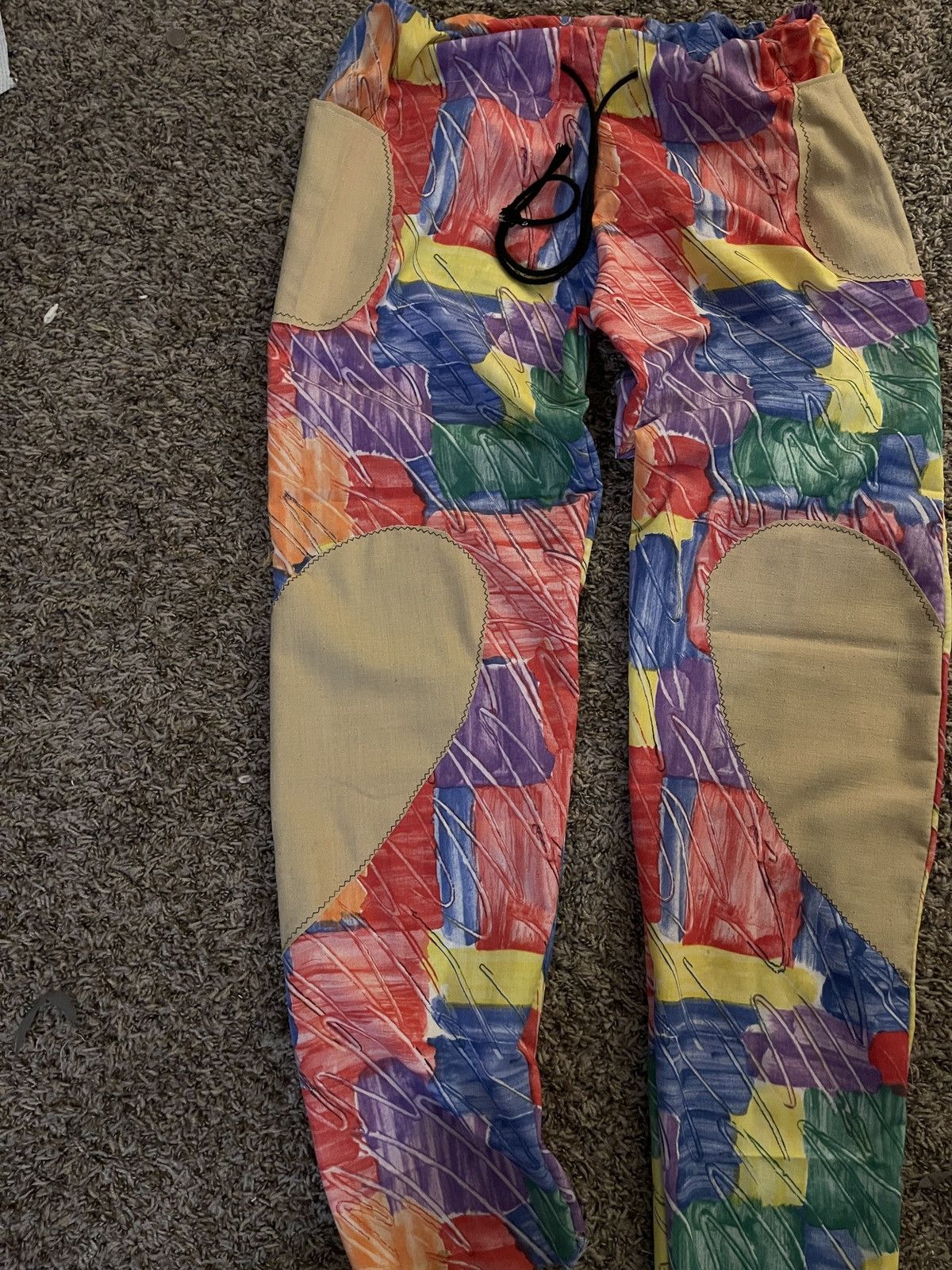 Handmade Painted Love Sweatpants Size US 34 / EU 50 - 4 Thumbnail