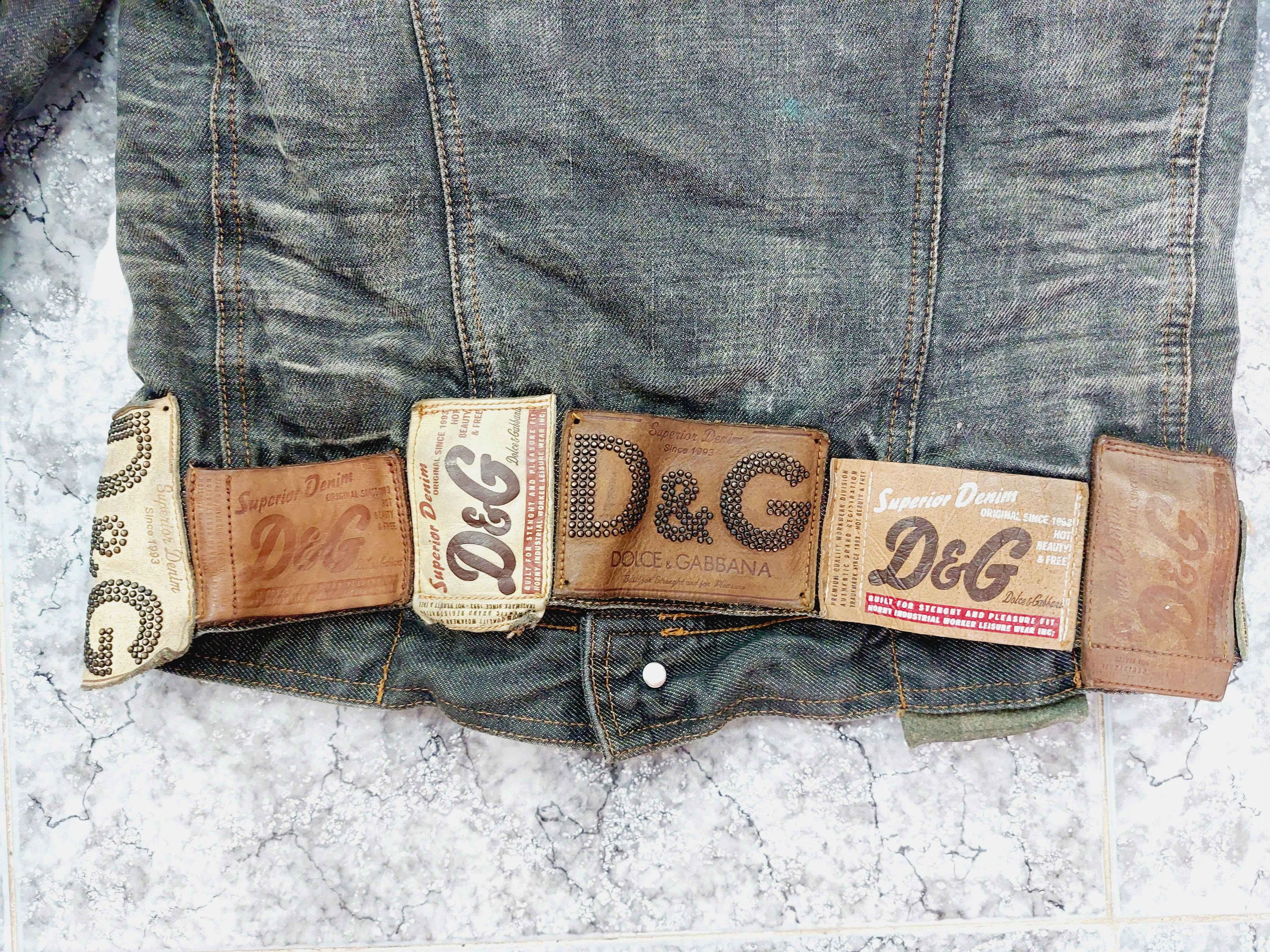 Dolce & Gabbana Dolce and Gabbana D&G Leather Patch Tab Jacket Size S / US 4 / IT 40 - 9 Thumbnail
