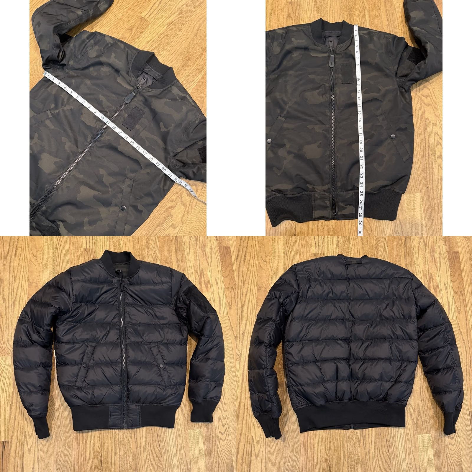 Alpha Industries VINTAGE Alpha Industries MA-1 Down Reversible Bomber Flight Jacket Men’s Medium Camo Black Nylon Zip Size US M / EU 48-50 / 2 - 8 Thumbnail